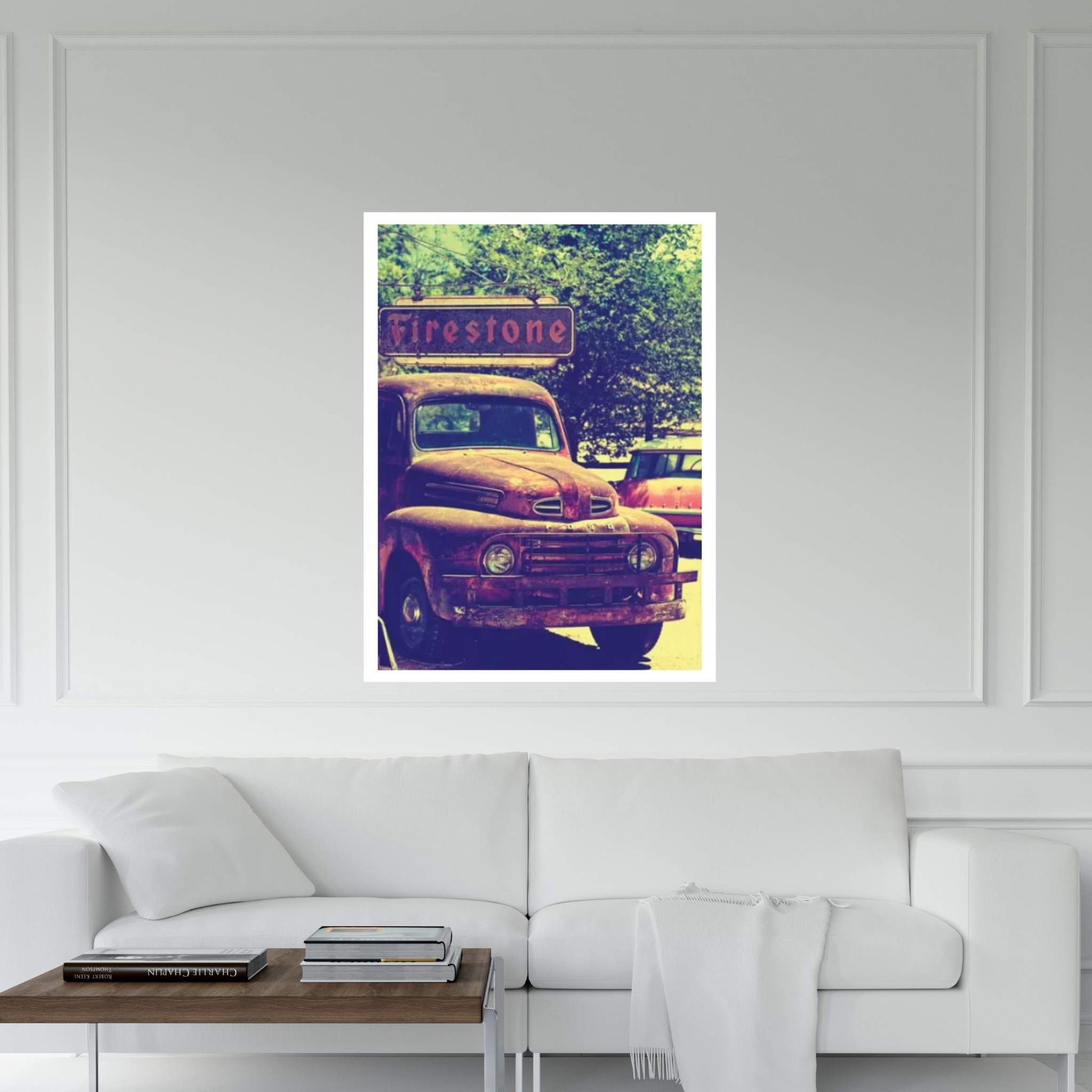 Classic Ford Truck Canvas Wall Art - Y Canvas