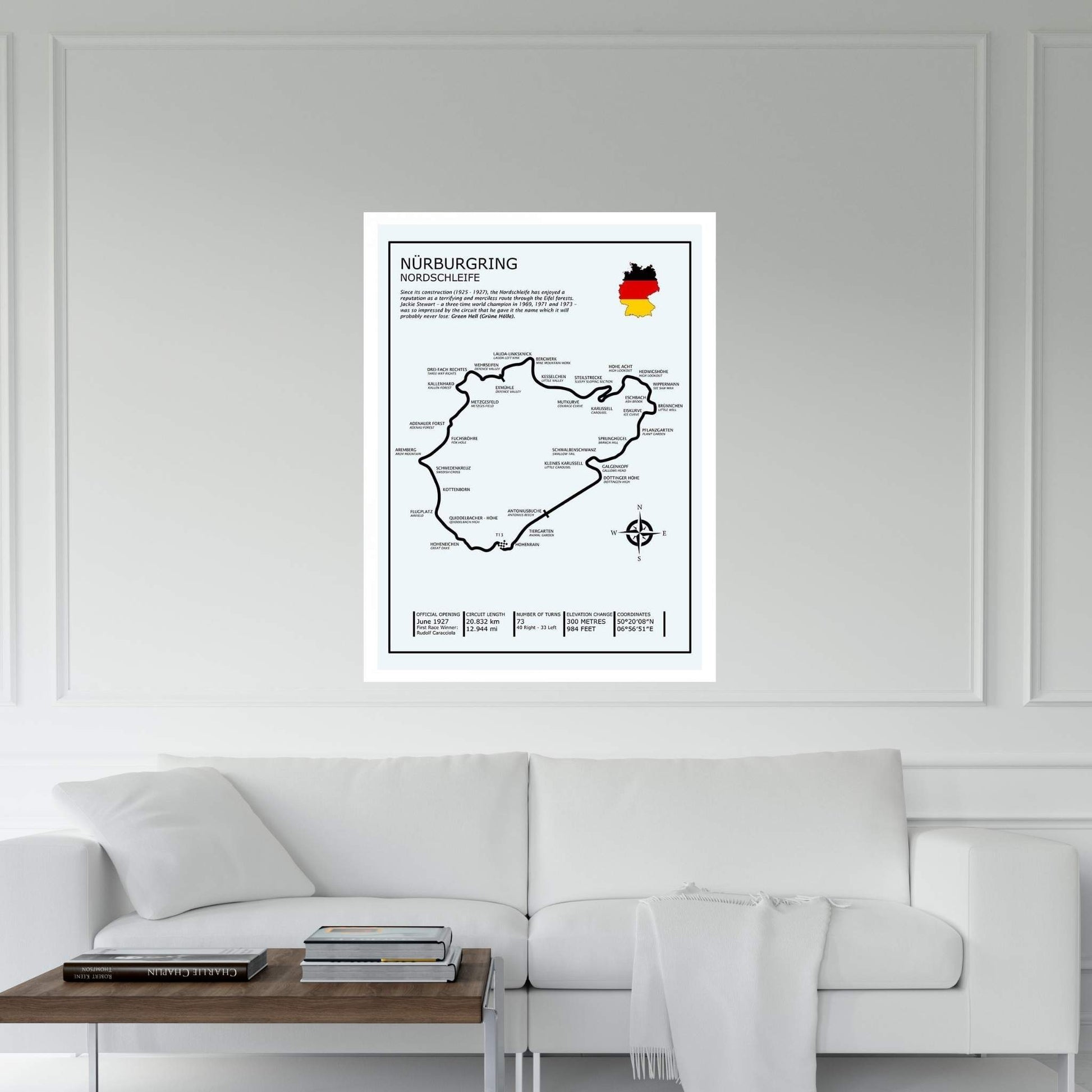 Nurburgring Nordschleife Canvas Wall Art - Y Canvas