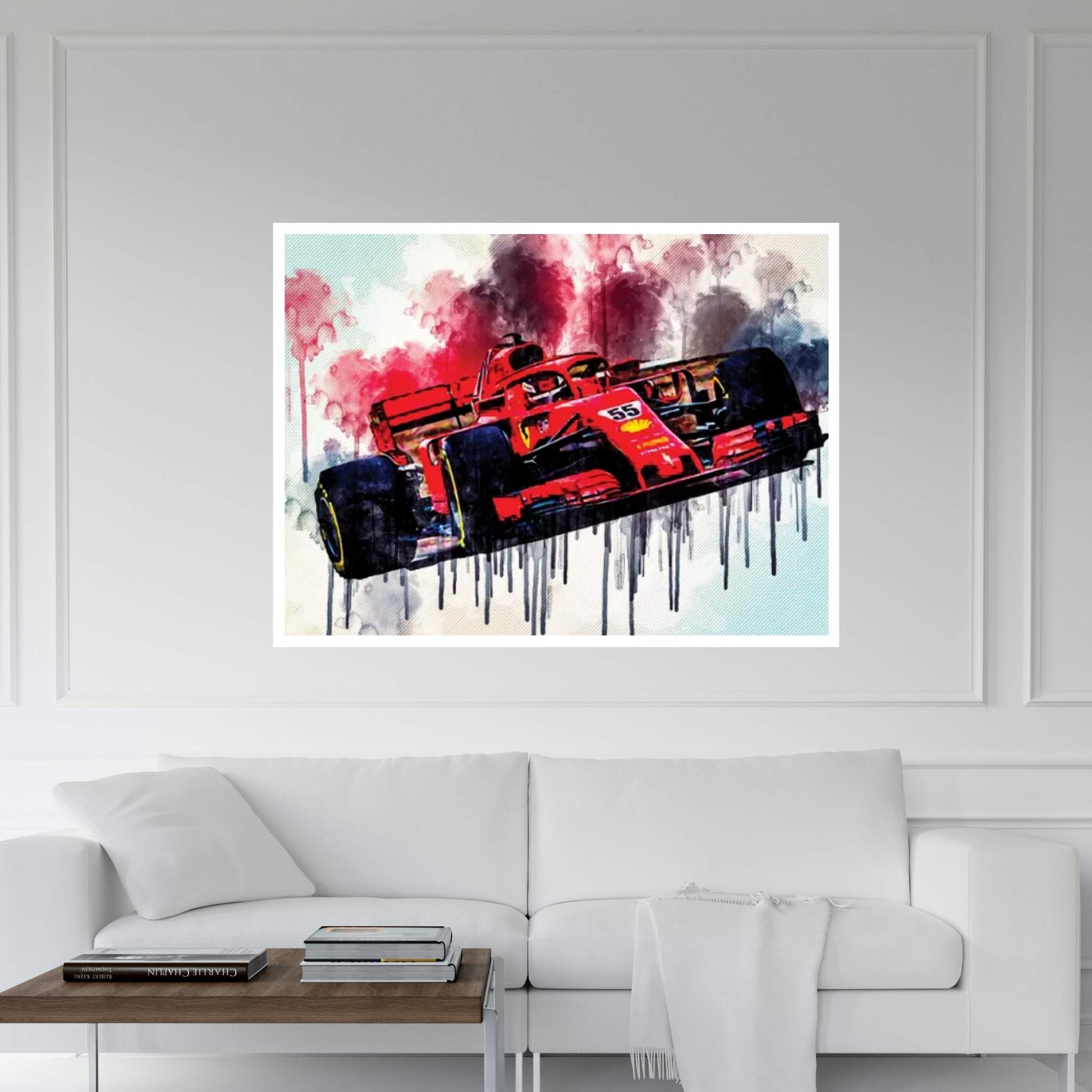 Ferrari Sf21 Carlos Sainz 2021 F1 Cars Formula 1 Ferrari Canvas Wall Art - Y Canvas