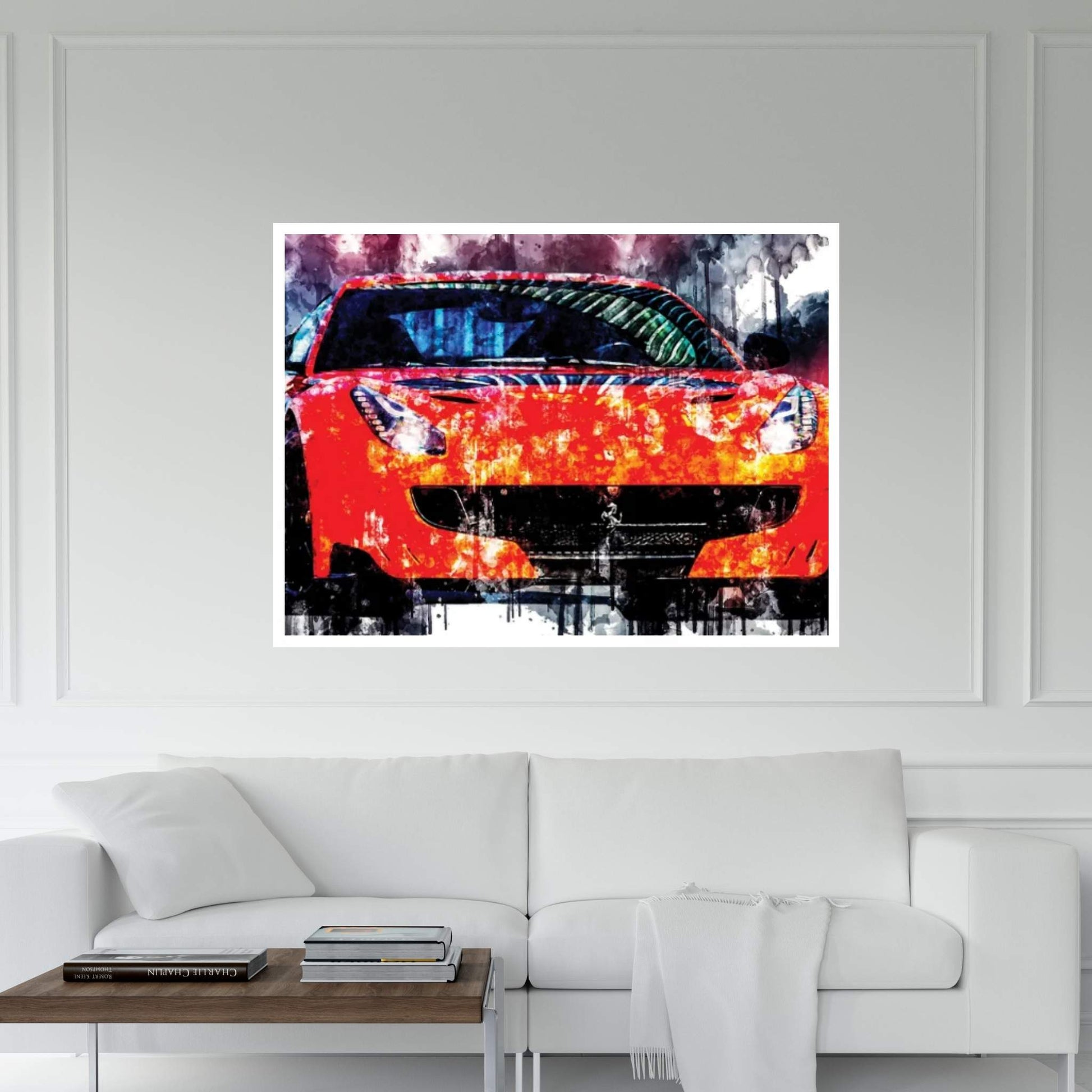 2017 Ferrari F12TDF Vehicle LXVIII Canvas Wall Art - Y Canvas