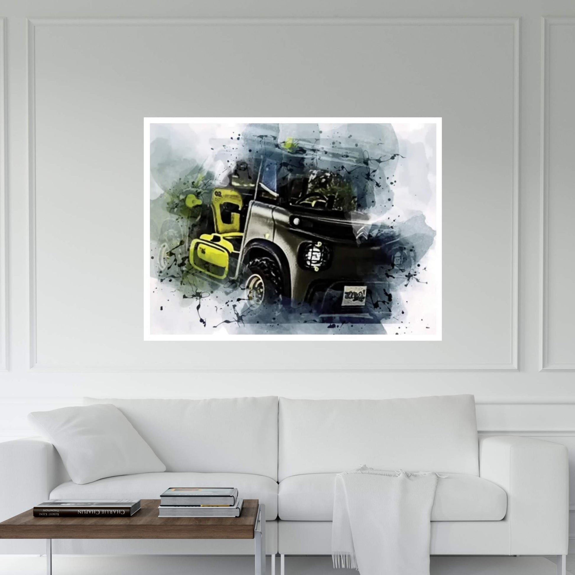 Citroen My Ami Buggy 2021 Exterior Electric Car Canvas Wall Art - Y Canvas