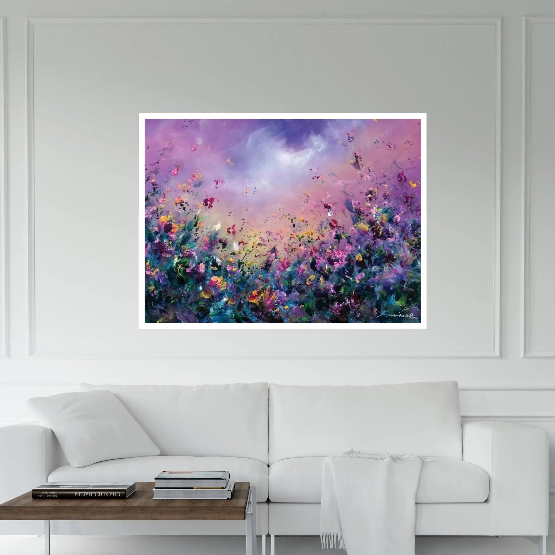 Rainbow Meadow Canvas Wall Art - Y Canvas