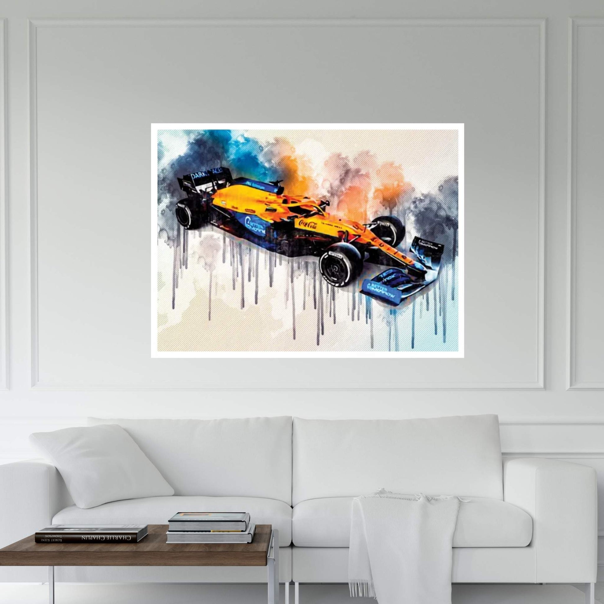 2021 Mclaren MCL35M Exterior Front View Canvas Wall Art - Y Canvas