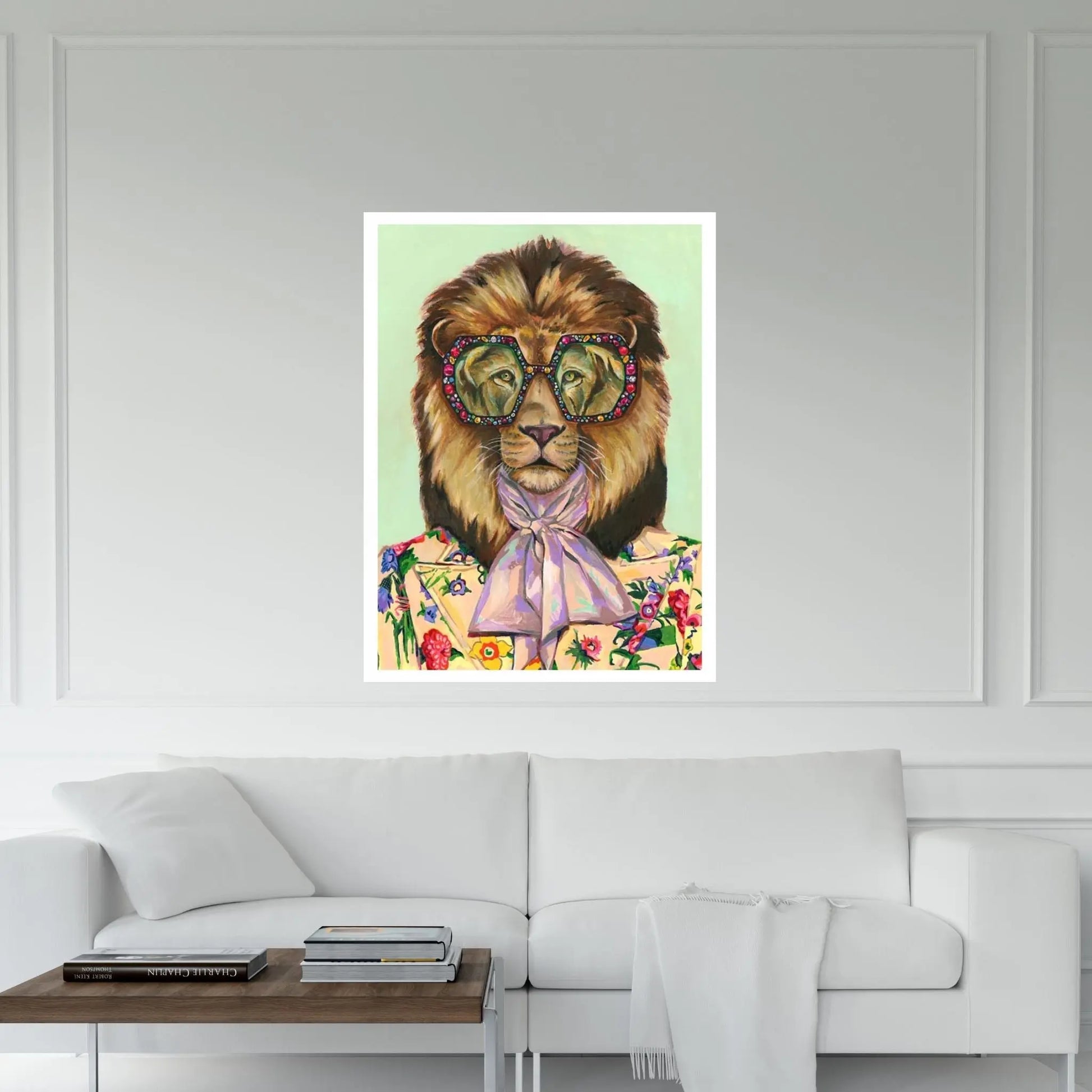 Gucci Lion Canvas Wall Art - Y Canvas