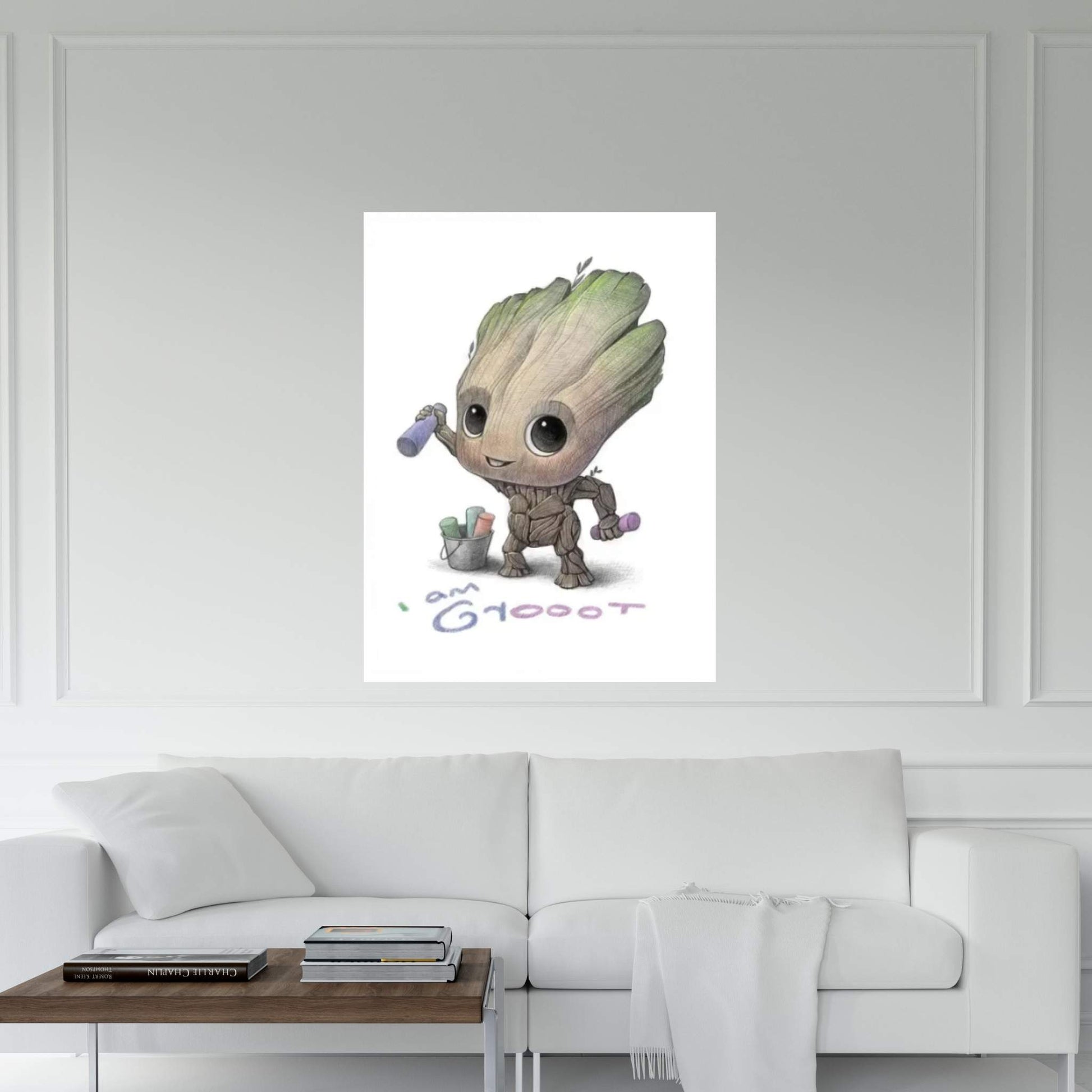 Baby Groot Canvas Wall Art - Y Canvas