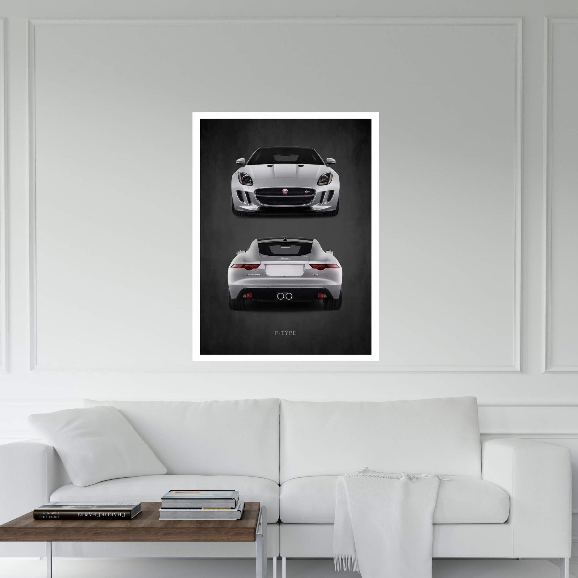 Jaguar F-Type, Front & Back Canvas Wall Art - Y Canvas