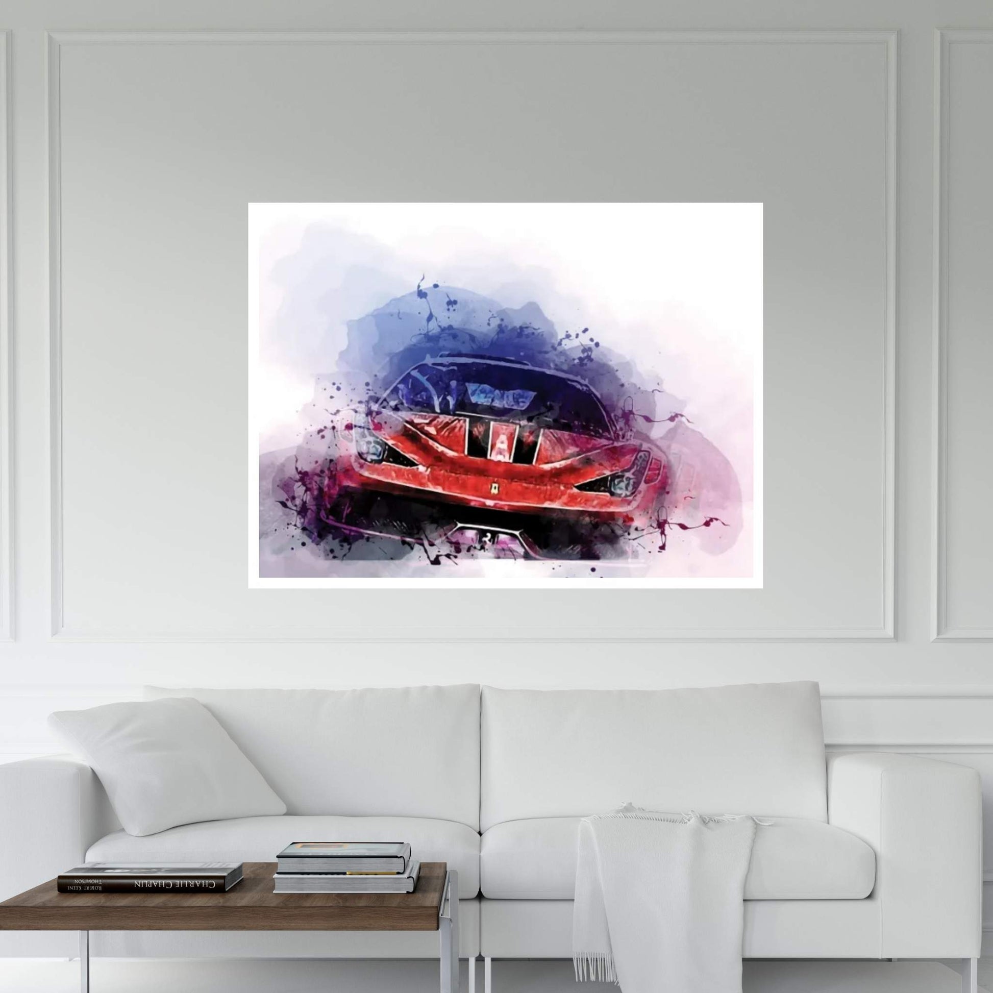 Ferrari 458 1talia Supercars 2015 Canvas Wall Art - Y Canvas