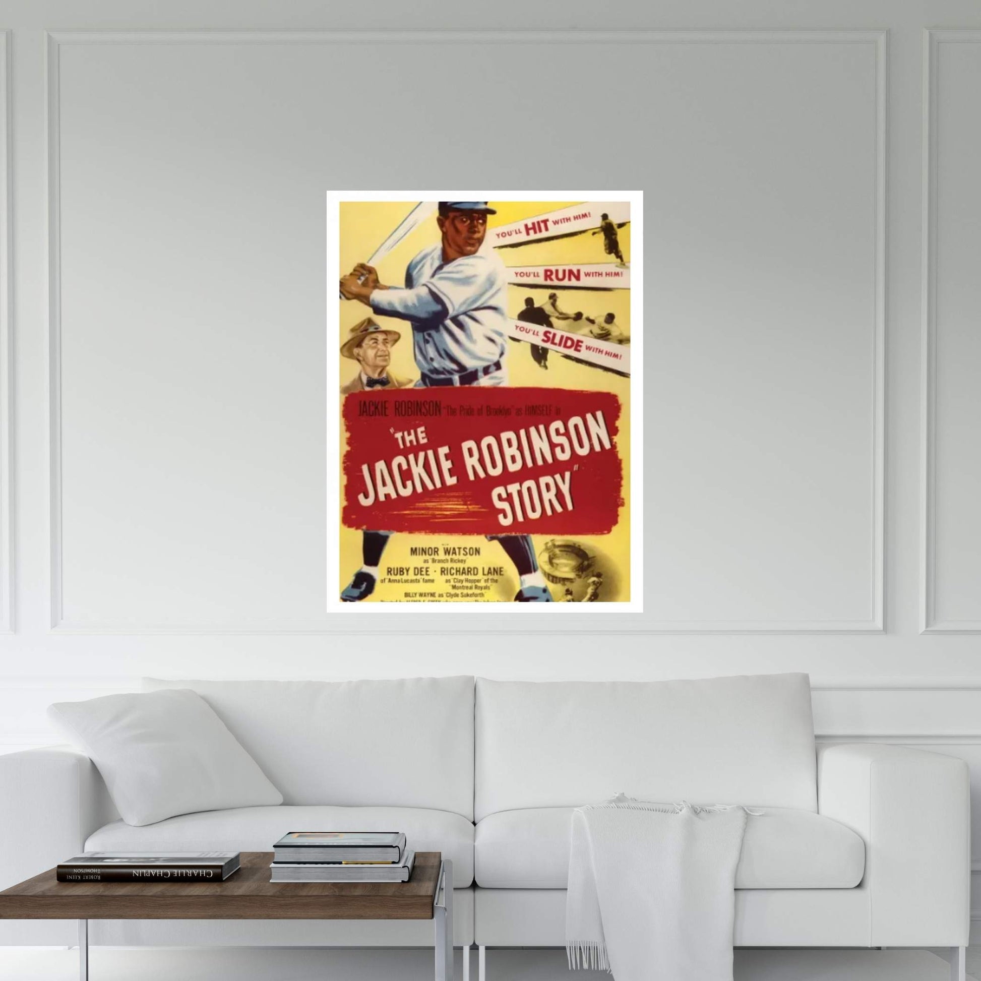 The Jackie Robinson Story Canvas Wall Art - Y Canvas