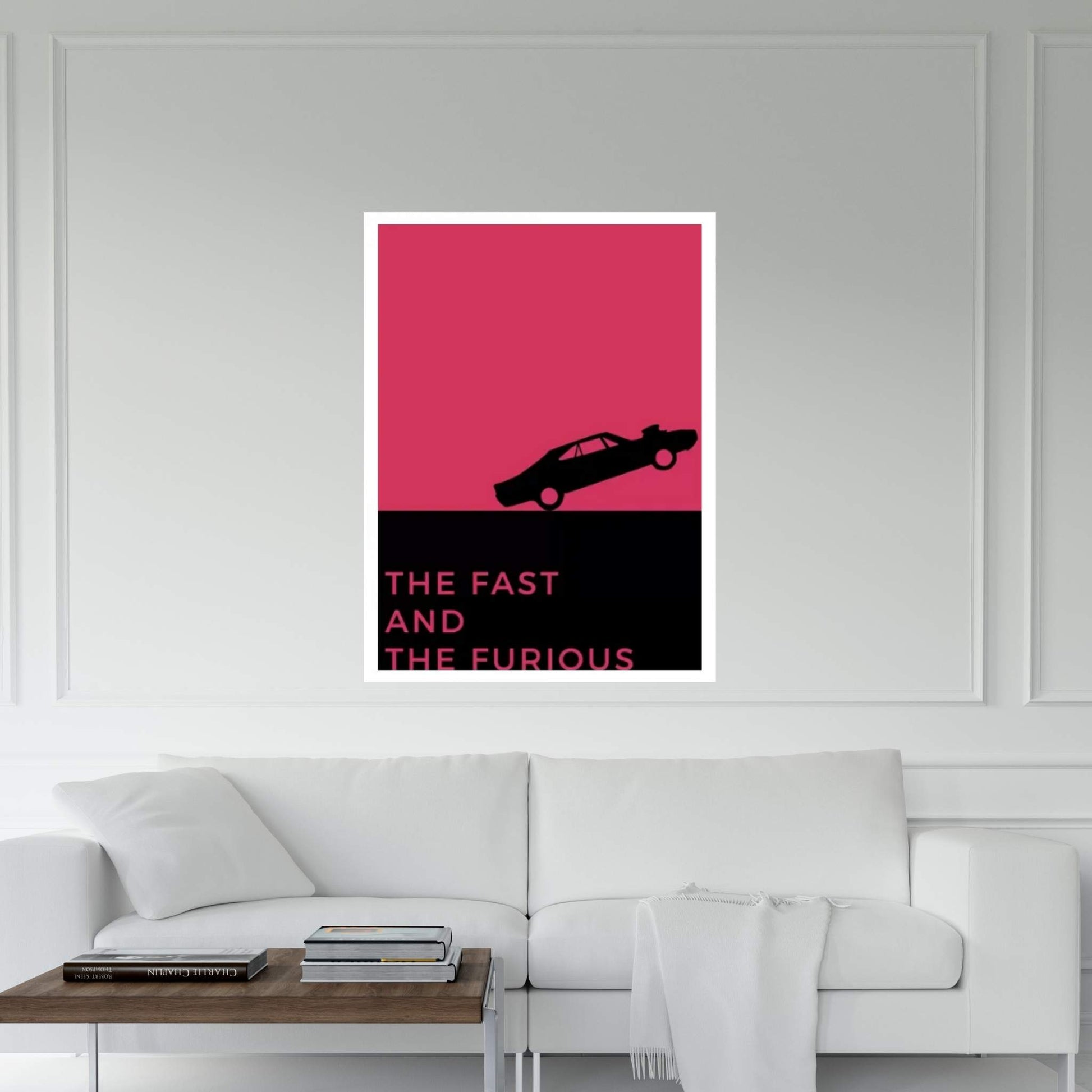 The Fast And The Furious Minimalist Poster Canvas Wall Art - Y Canvas