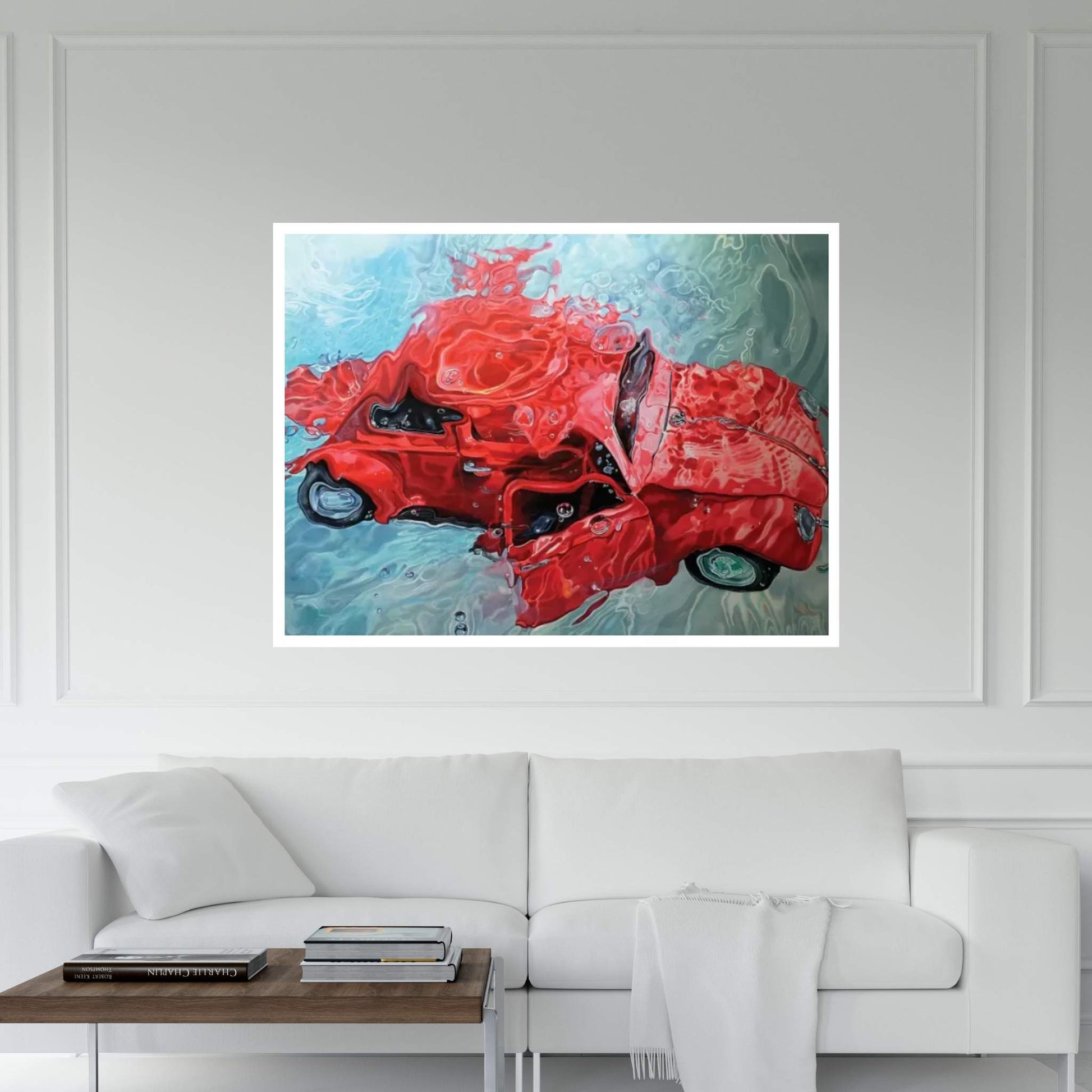 Red Cox Canvas Wall Art - Y Canvas