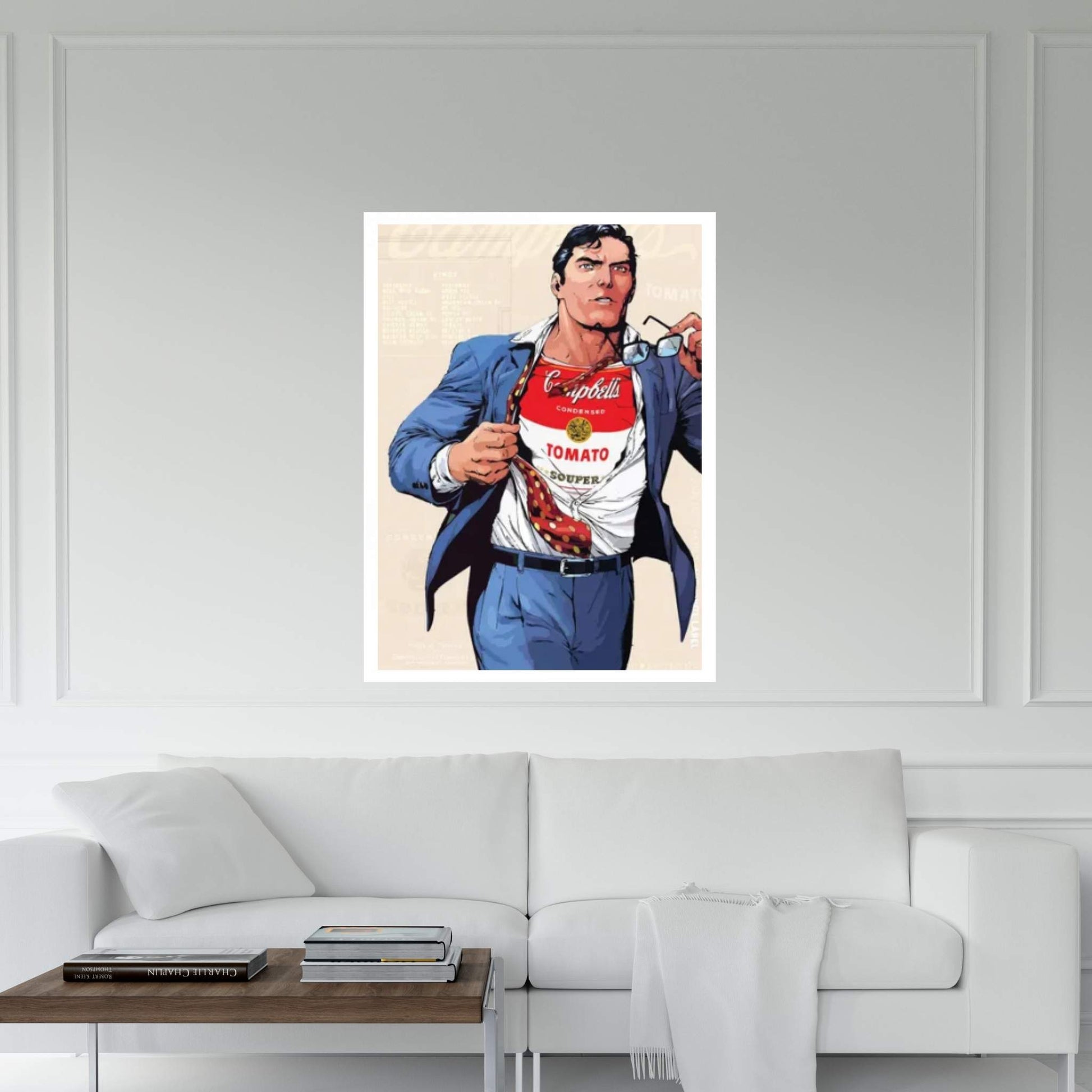 Souperman Canvas Wall Art - Y Canvas