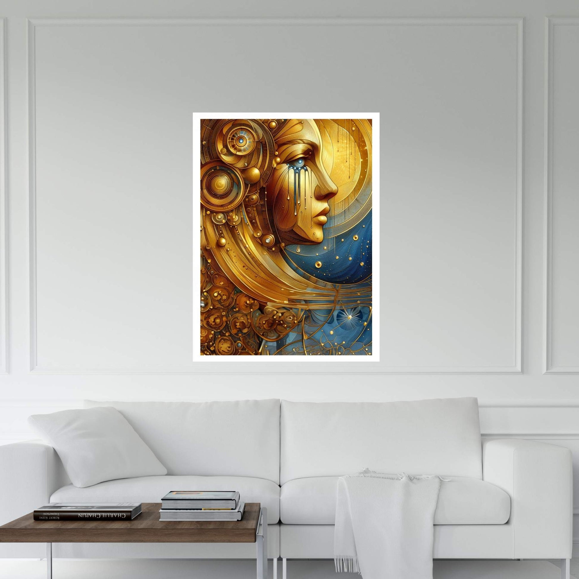 The Golden Tears Gustav Klimt Modern Abstract Reproduction Canvas Wall Art - Y Canvas