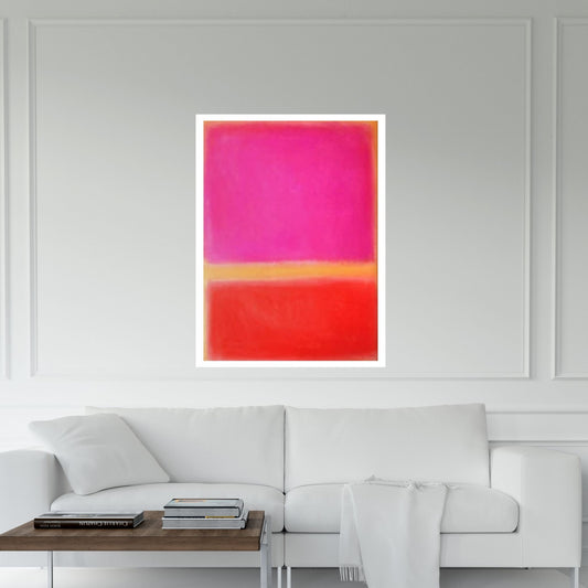 Mark Rothko Frame Canvas/Poster Art Red Reproduction, Rothko Reproduction, Modern Art Expressionism Painting - Y Canvas