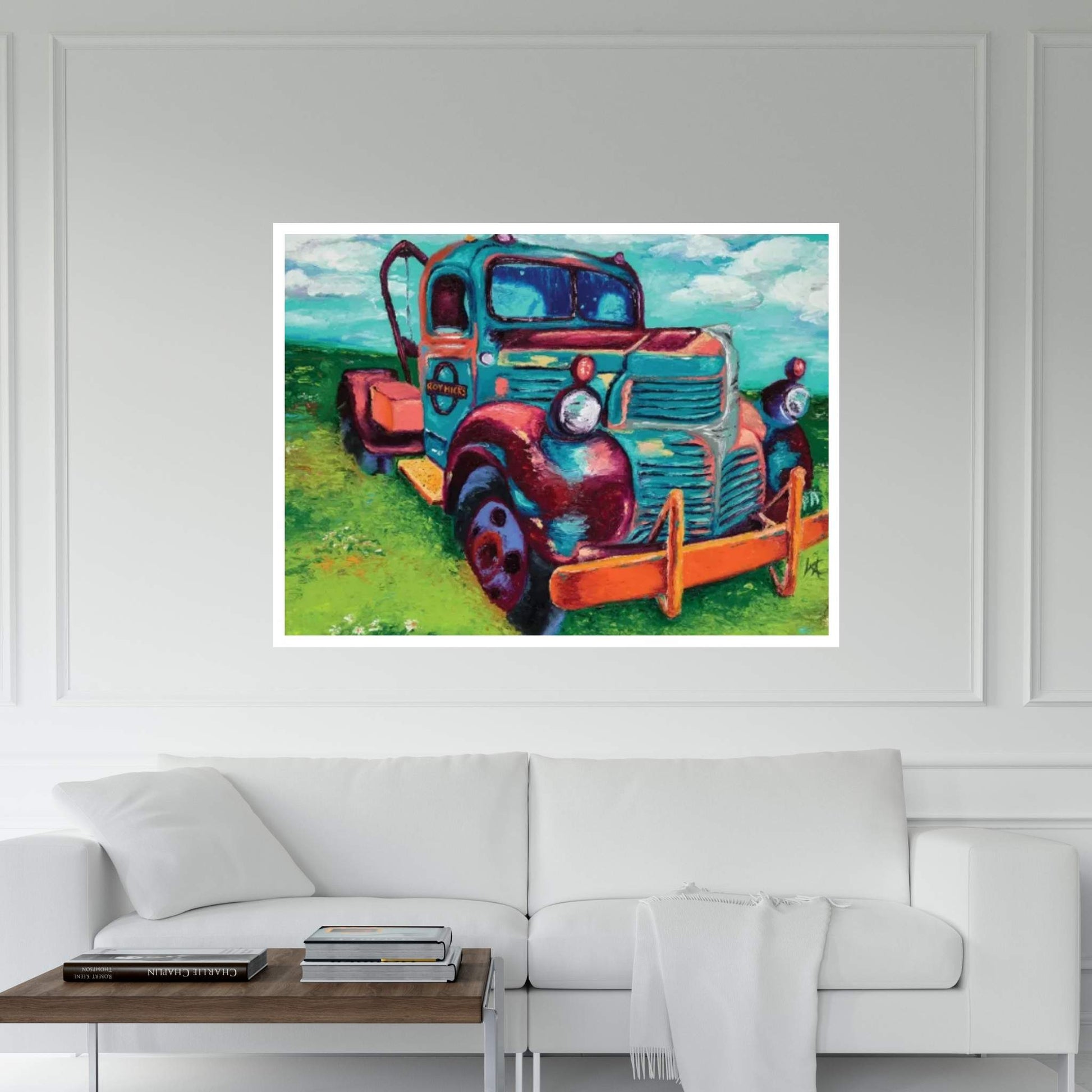 Tribute Truck Canvas Wall Art - Y Canvas