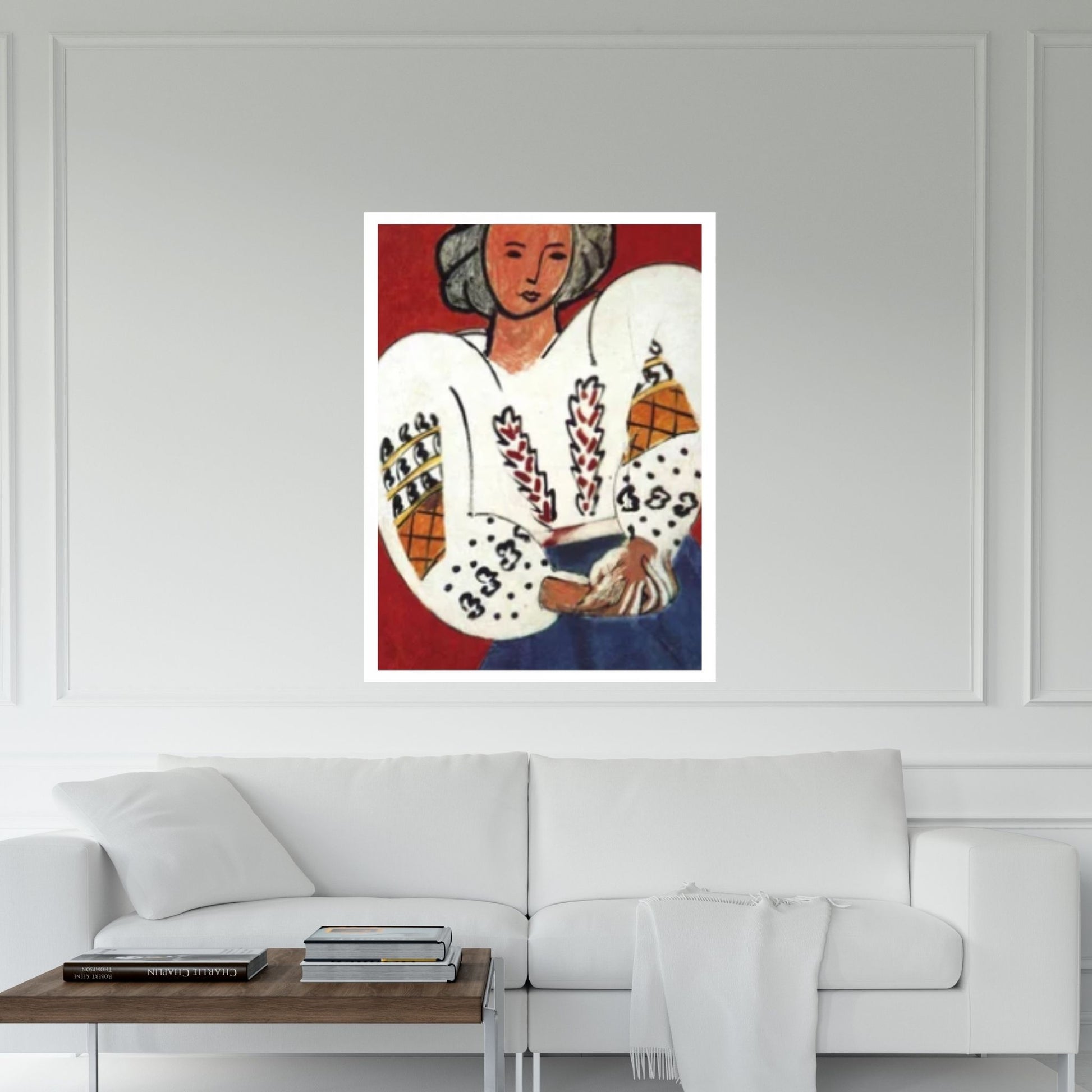 Henri Matisse La Blouse Roumaine 1940 Canvas Wall Art Poster, Henri Matisse Woman Print Canvas Art - Y Canvas