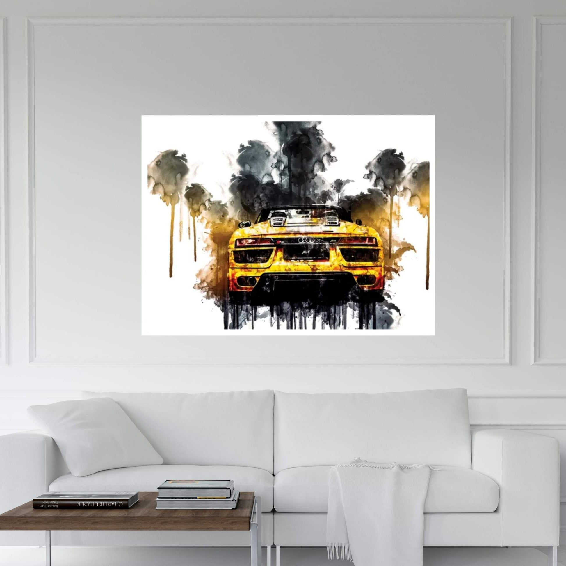 Car 2017 ABT Audi R8 Spyder Canvas Wall Art - Y Canvas