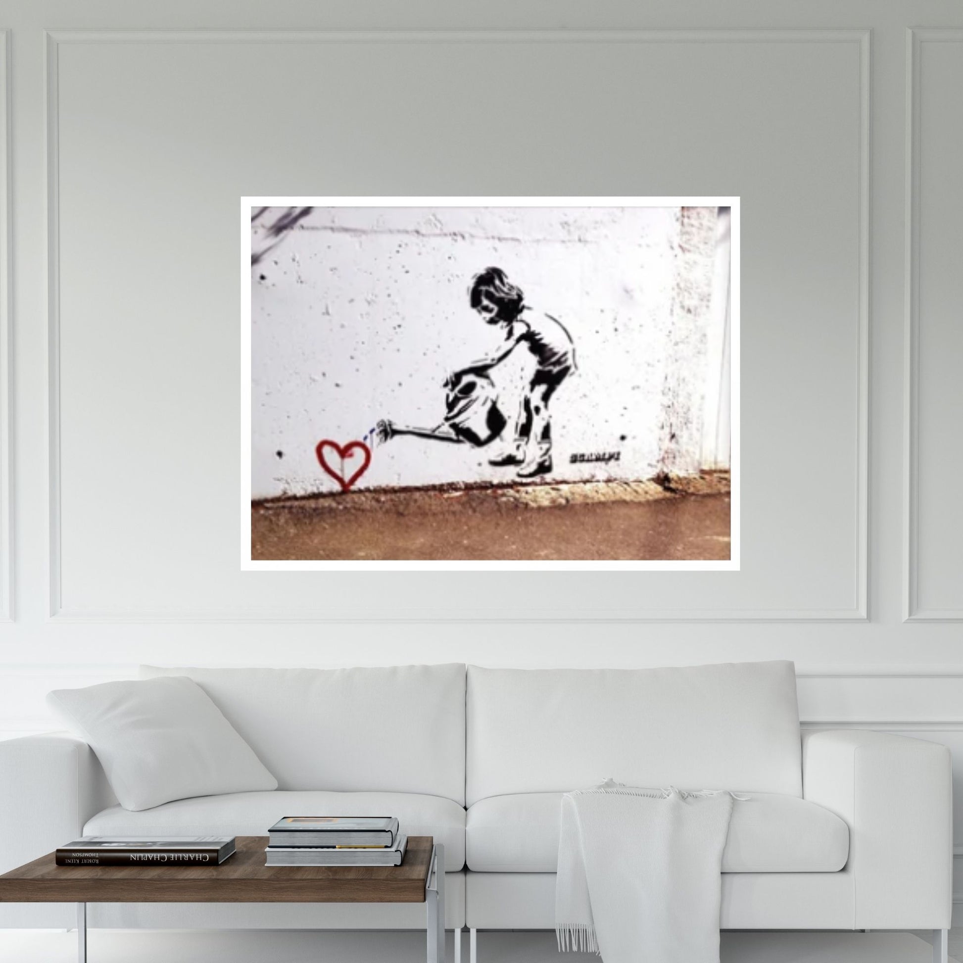 Banksy Street Art Canvas Wall Art / Banksy Planting Love Street Art Poster Canvas Y Canvas