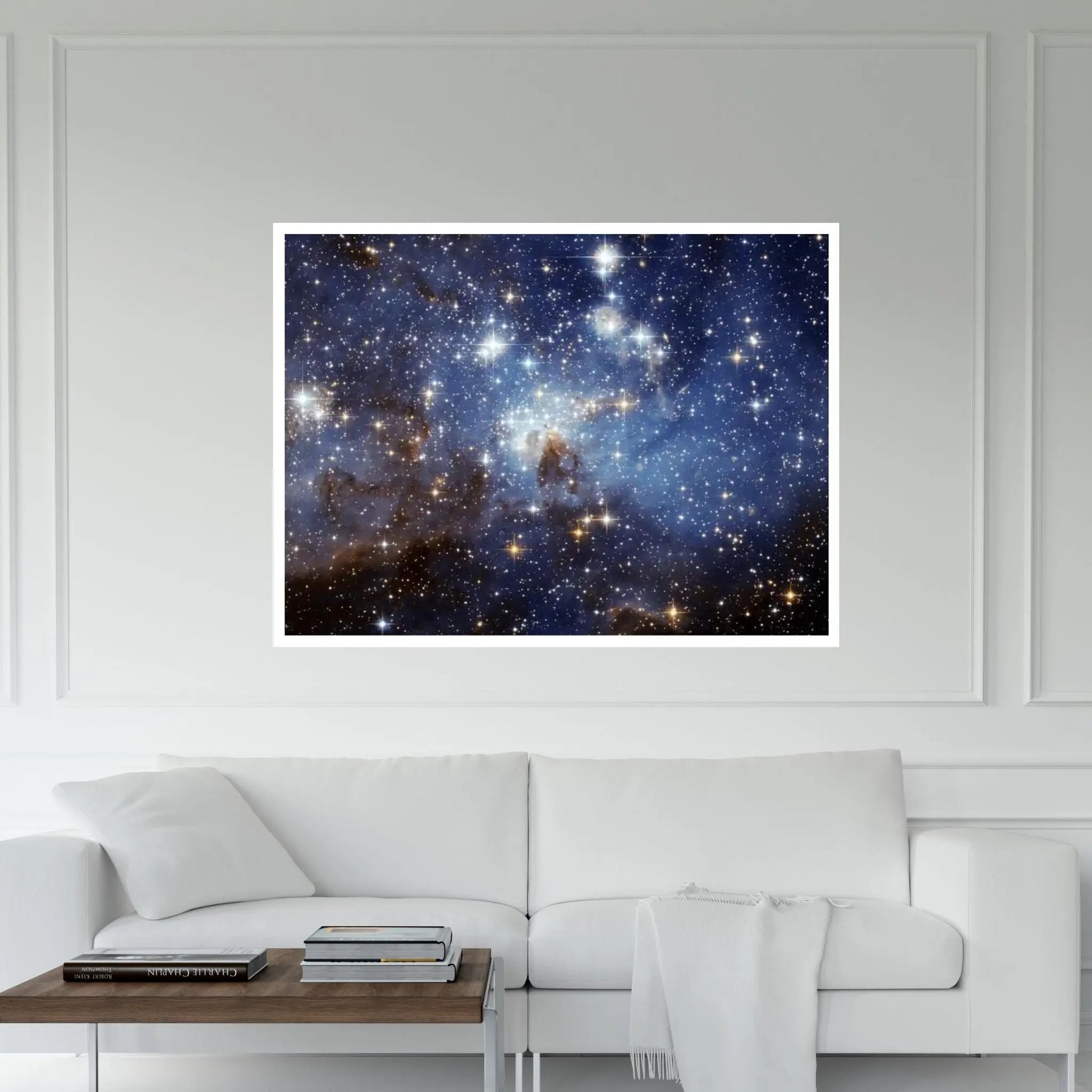 LH-95 Stellar Nursery (Hubble Space Telescope) Canvas Wall Art - Y Canvas