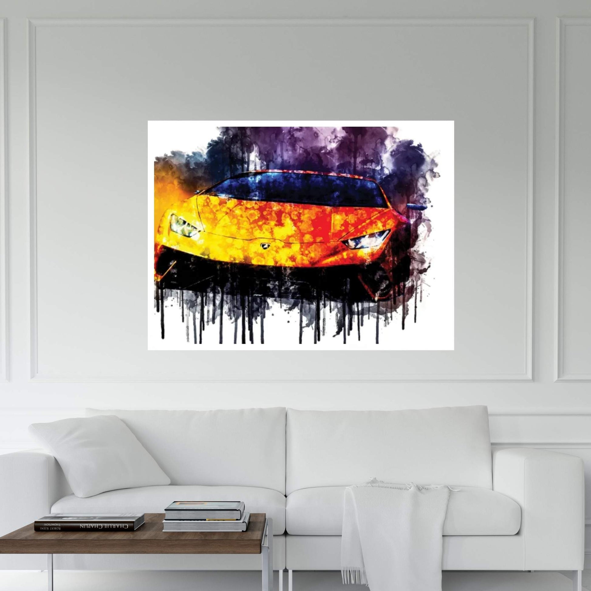 2017 Lamborghini Huracan Performante Canvas Wall Art - Y Canvas