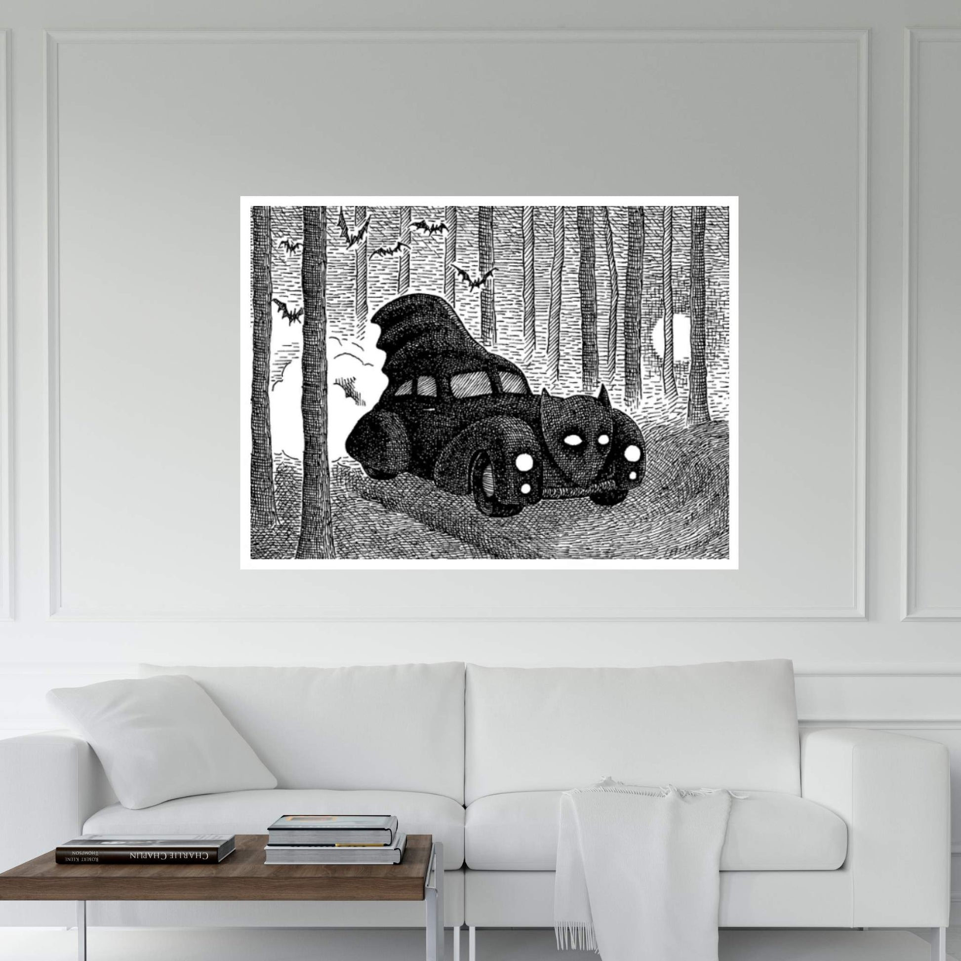 Bat-Mobile Canvas Wall Art - Y Canvas