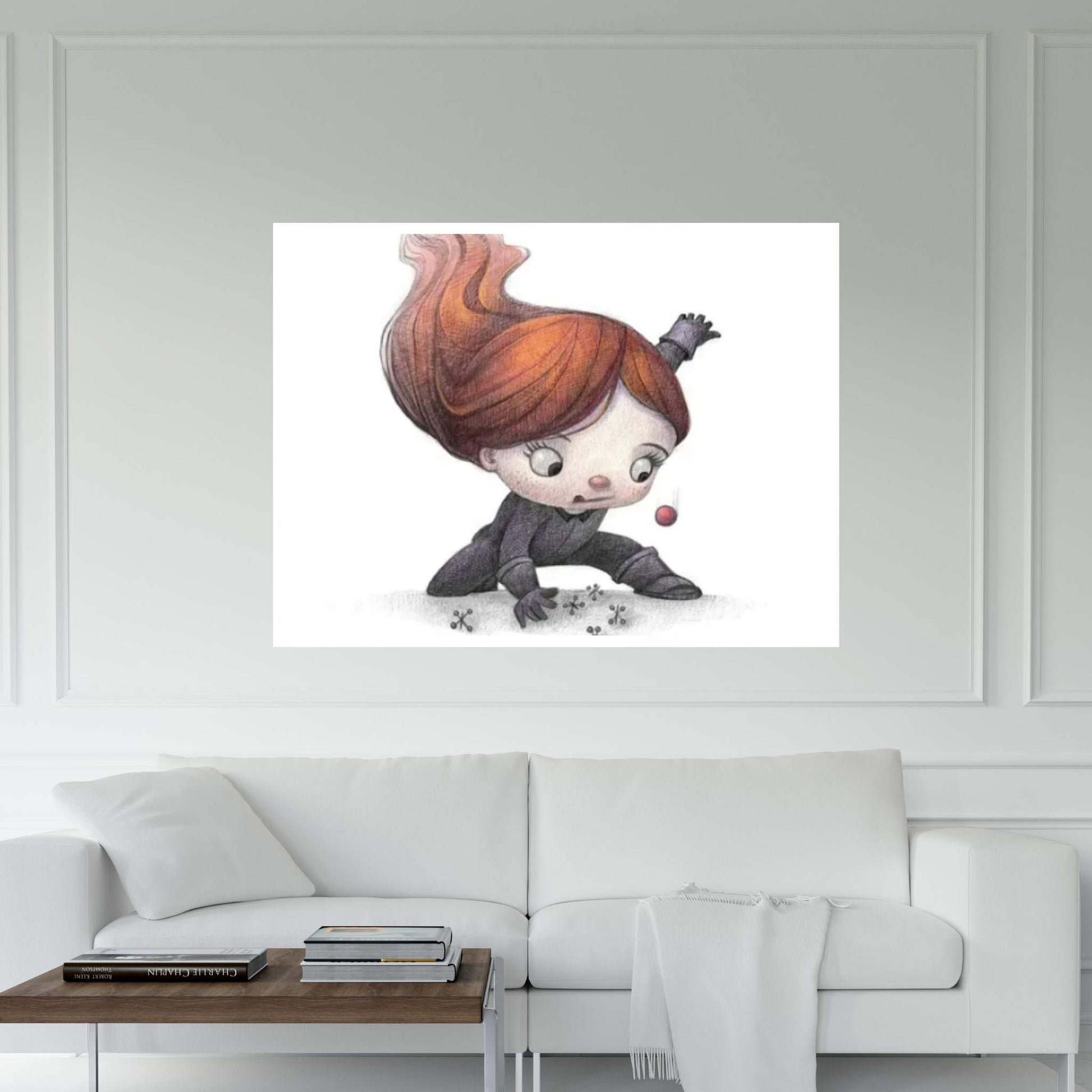 Baby Black Widow Canvas Wall Art - Y Canvas