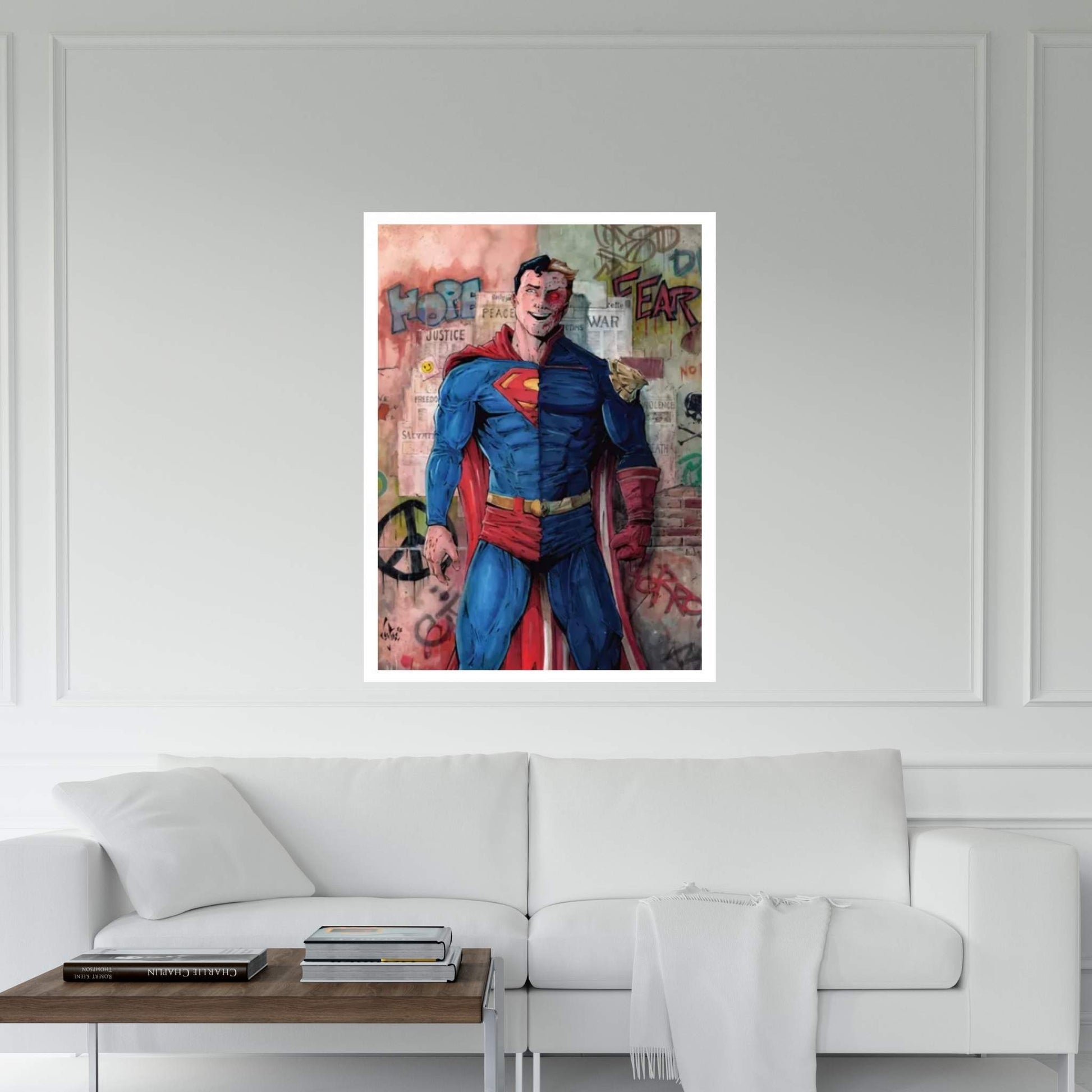 Superman Vs Homelander Canvas Wall Art - Y Canvas