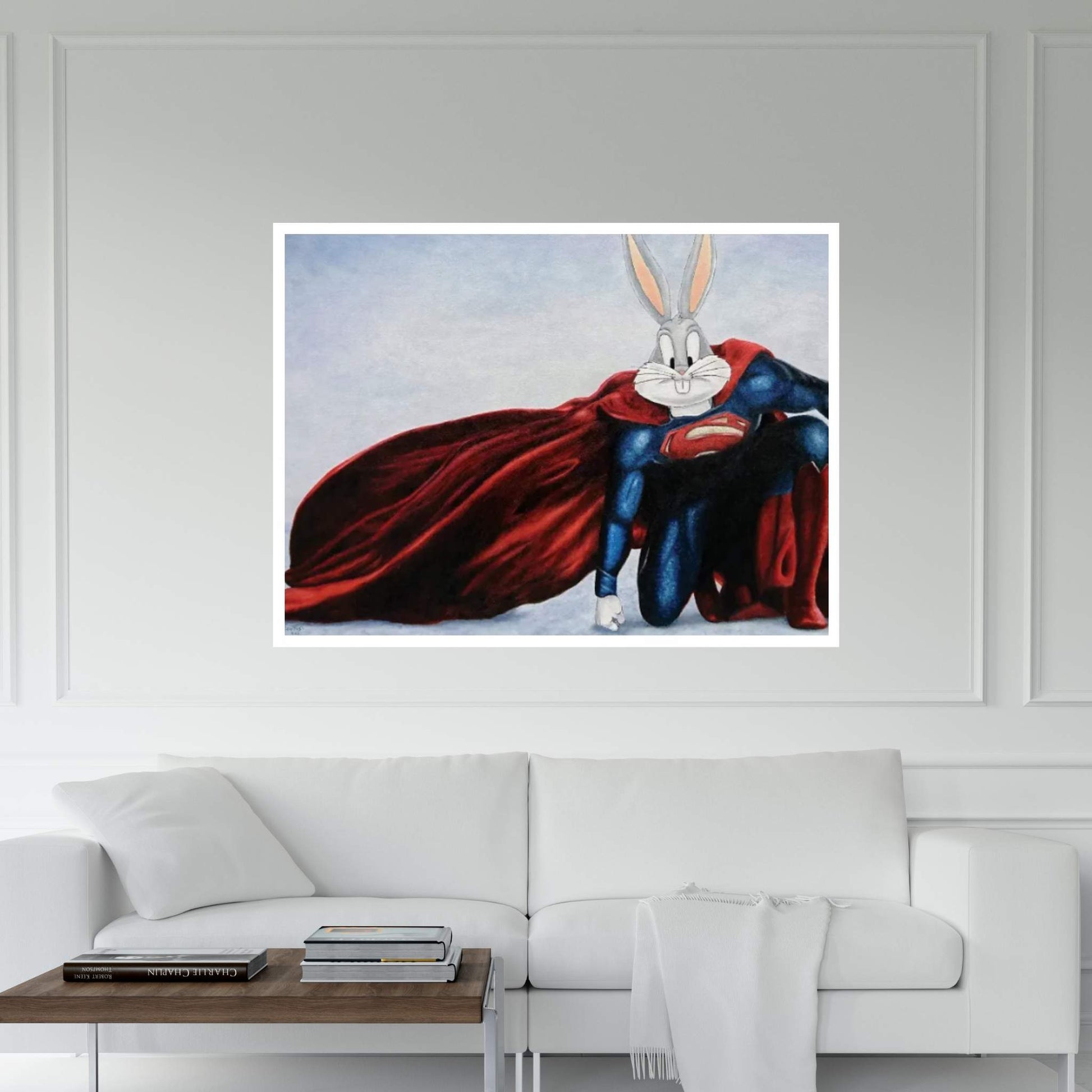 Bunny Of Steel Canvas Wall Art - Y Canvas