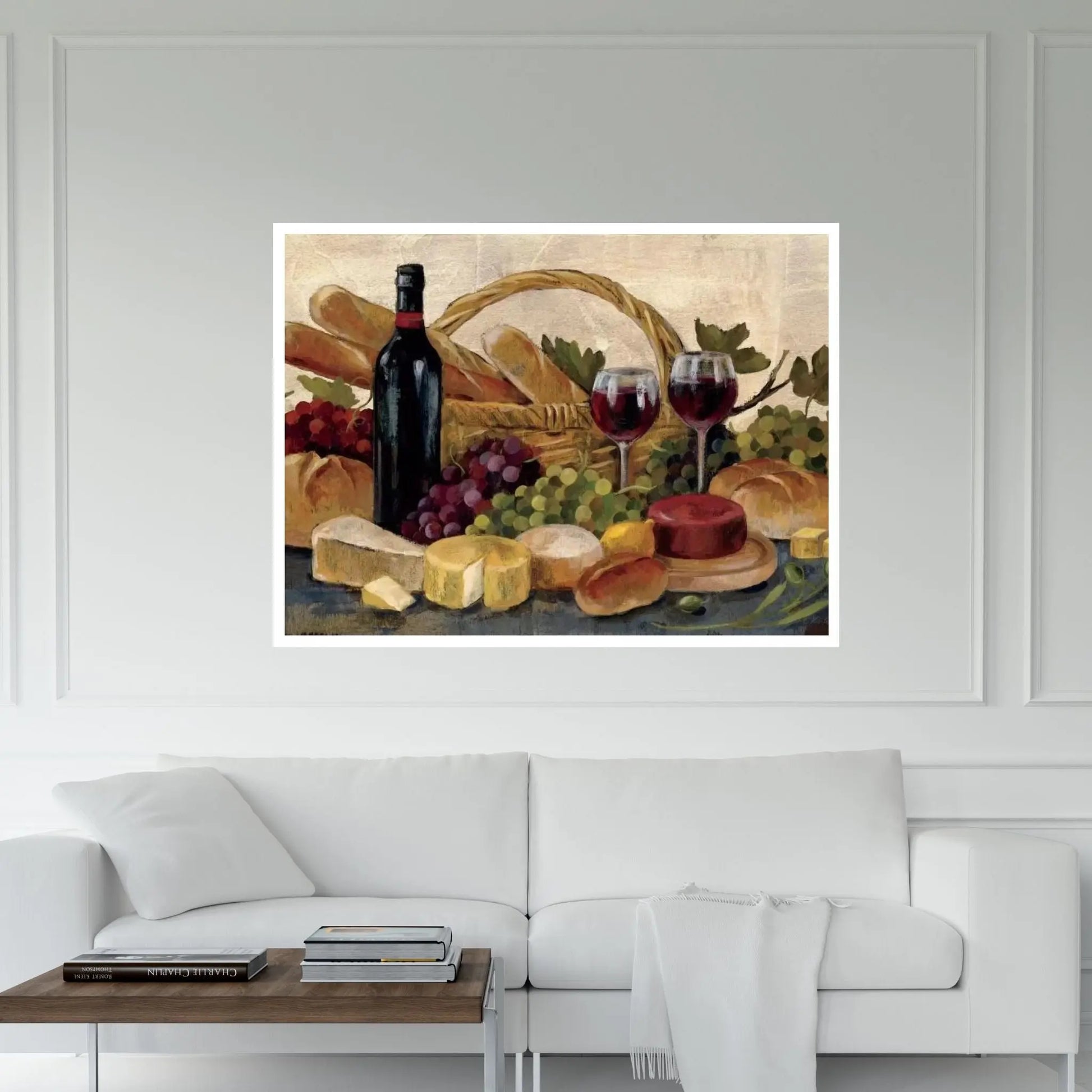 Tuscan Evening Wine Canvas Wall Art - Y Canvas