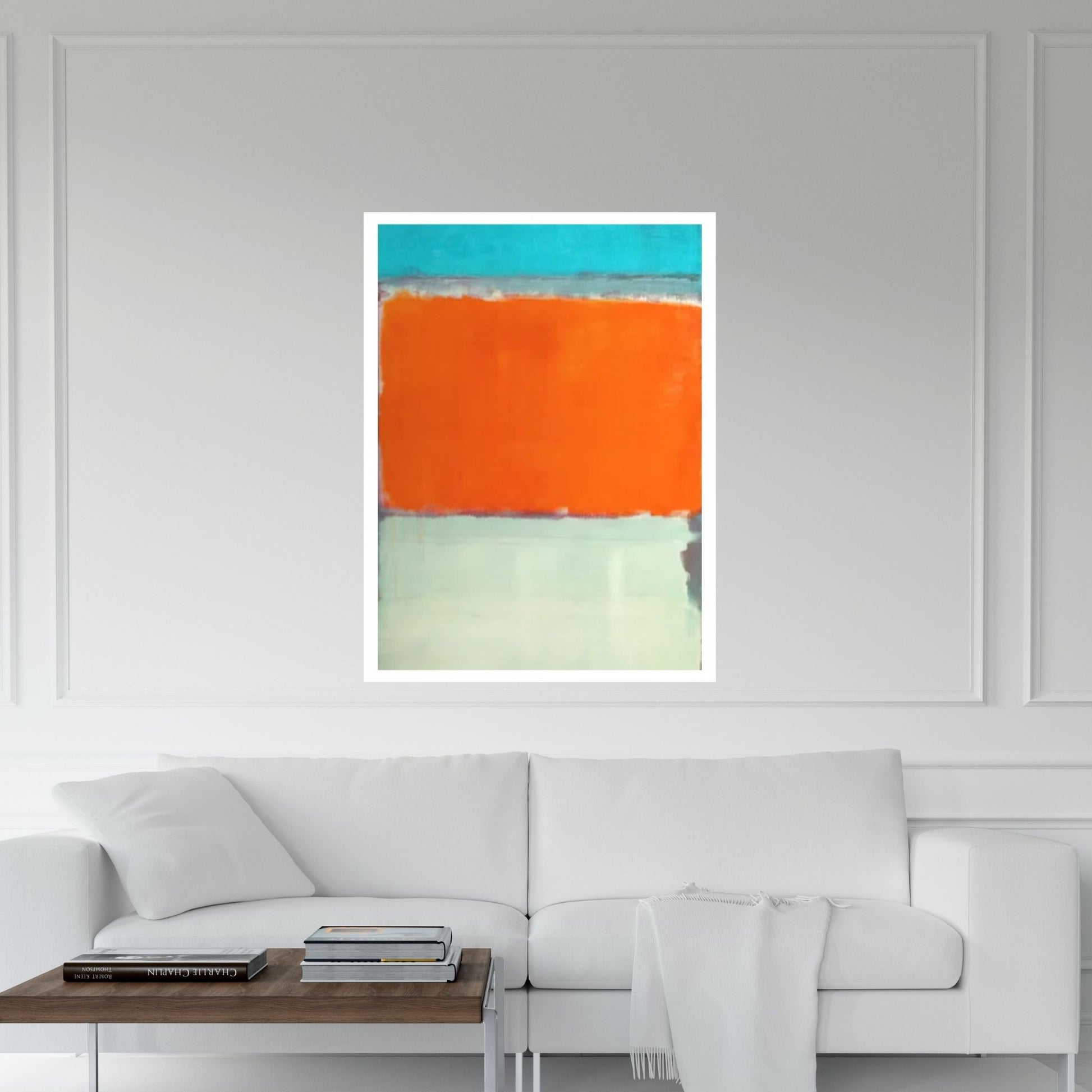 Orange & Blue Painting Mark Rothko No.10 1950 Reproduction Abstract Canvas Wall Art, Rothko Reproduction - Y Canvas