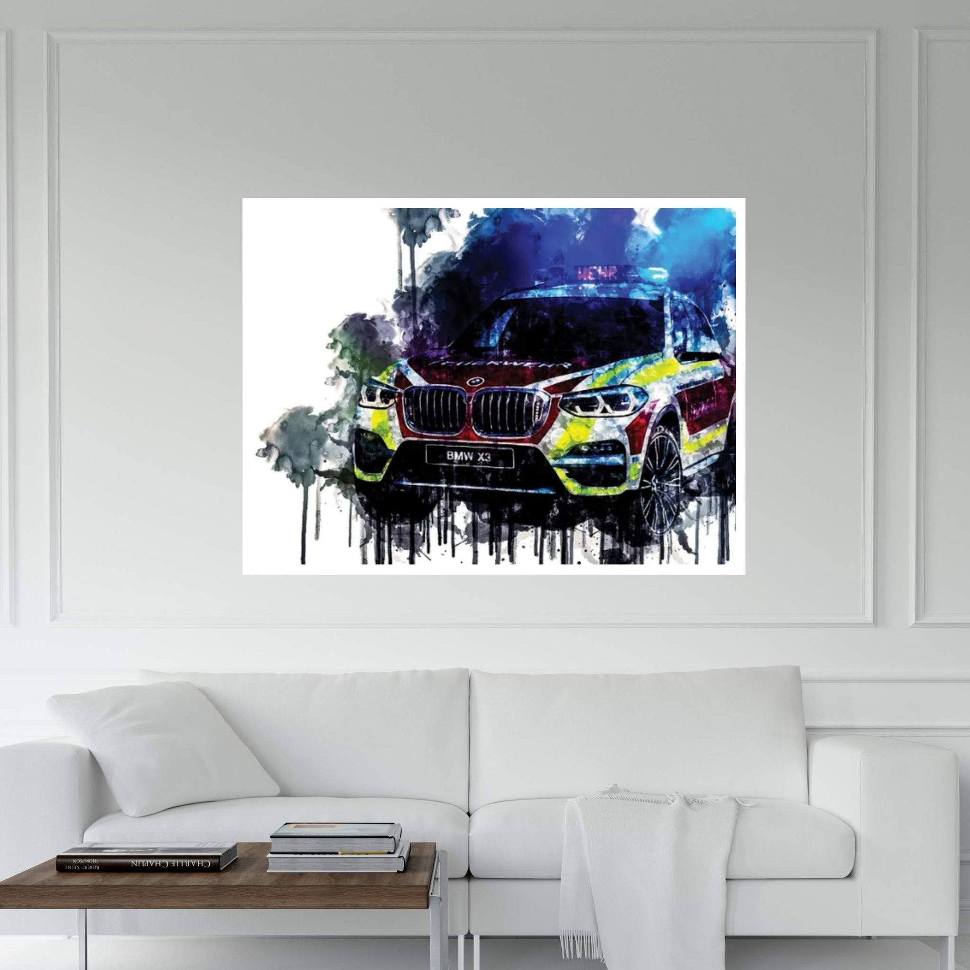 2018 BMW X3 xDrive20d Feuerwehr Canvas Wall Art - Y Canvas