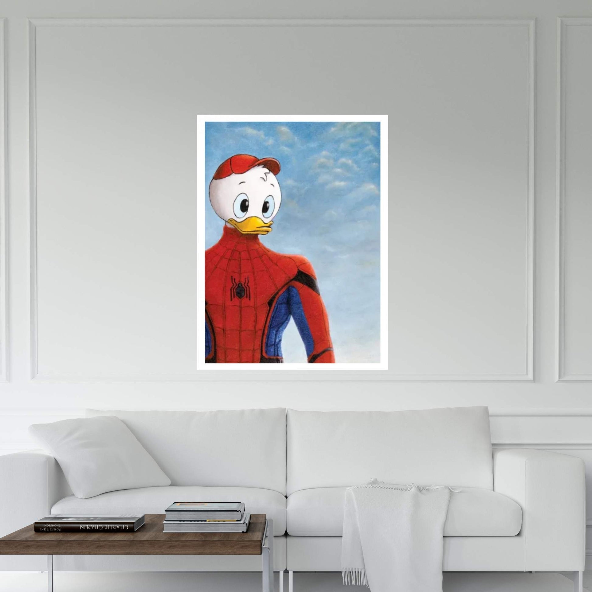 Spider-Duck Canvas Wall Art - Y Canvas