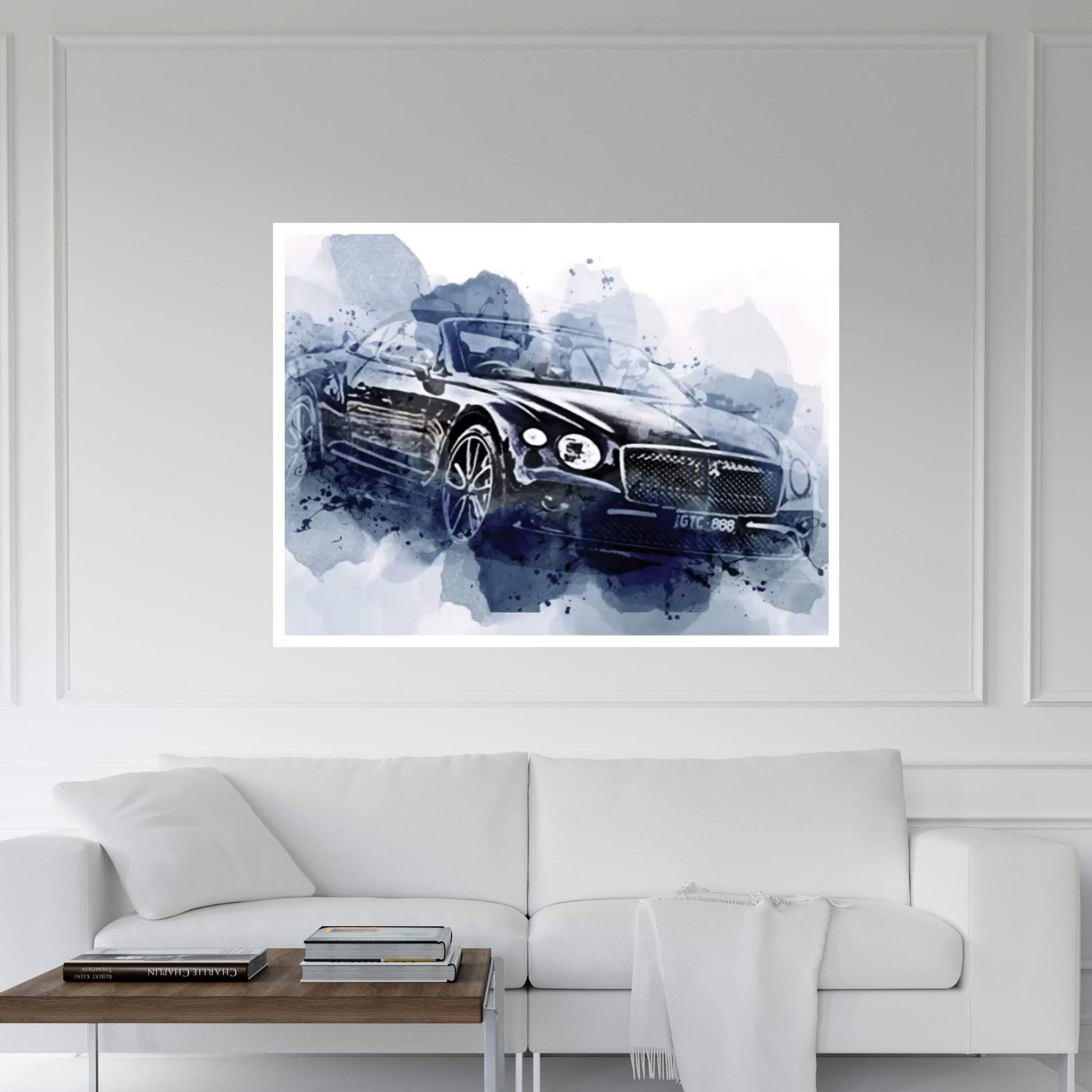 Bentley Continental Gt Convertible Luxury Cars 2022 Canvas Wall Art - Y Canvas