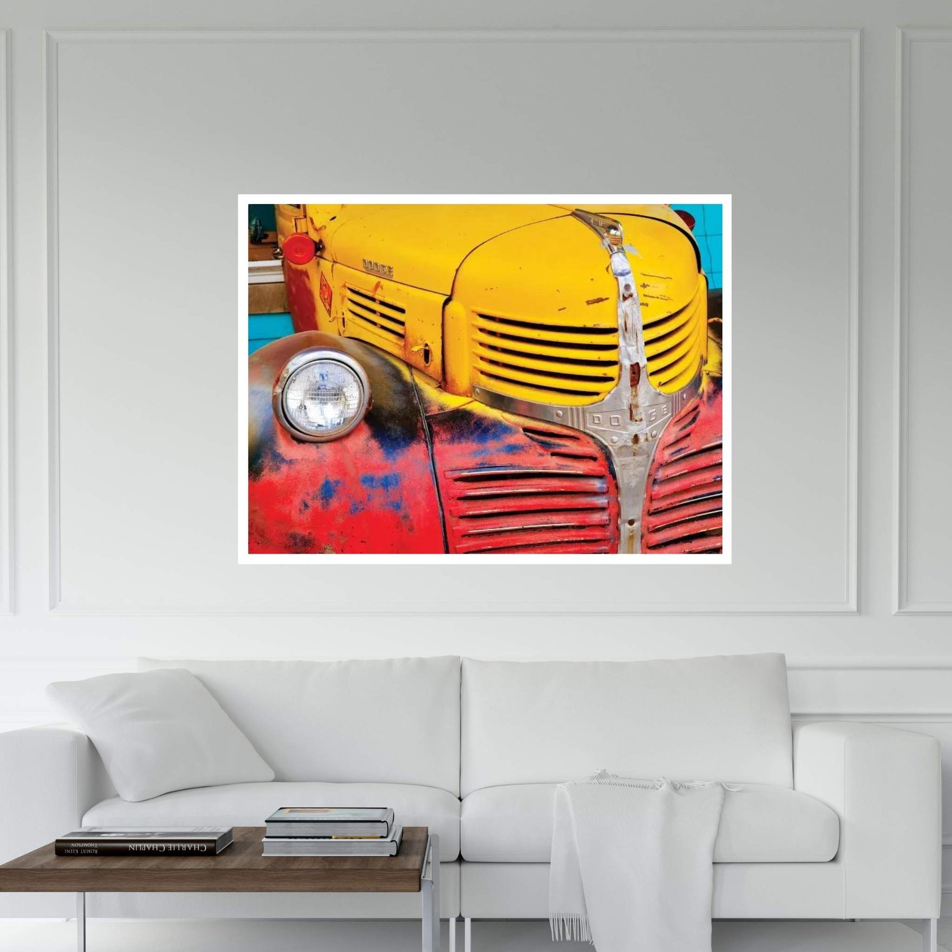 Primary Dodge Canvas Wall Art - Y Canvas