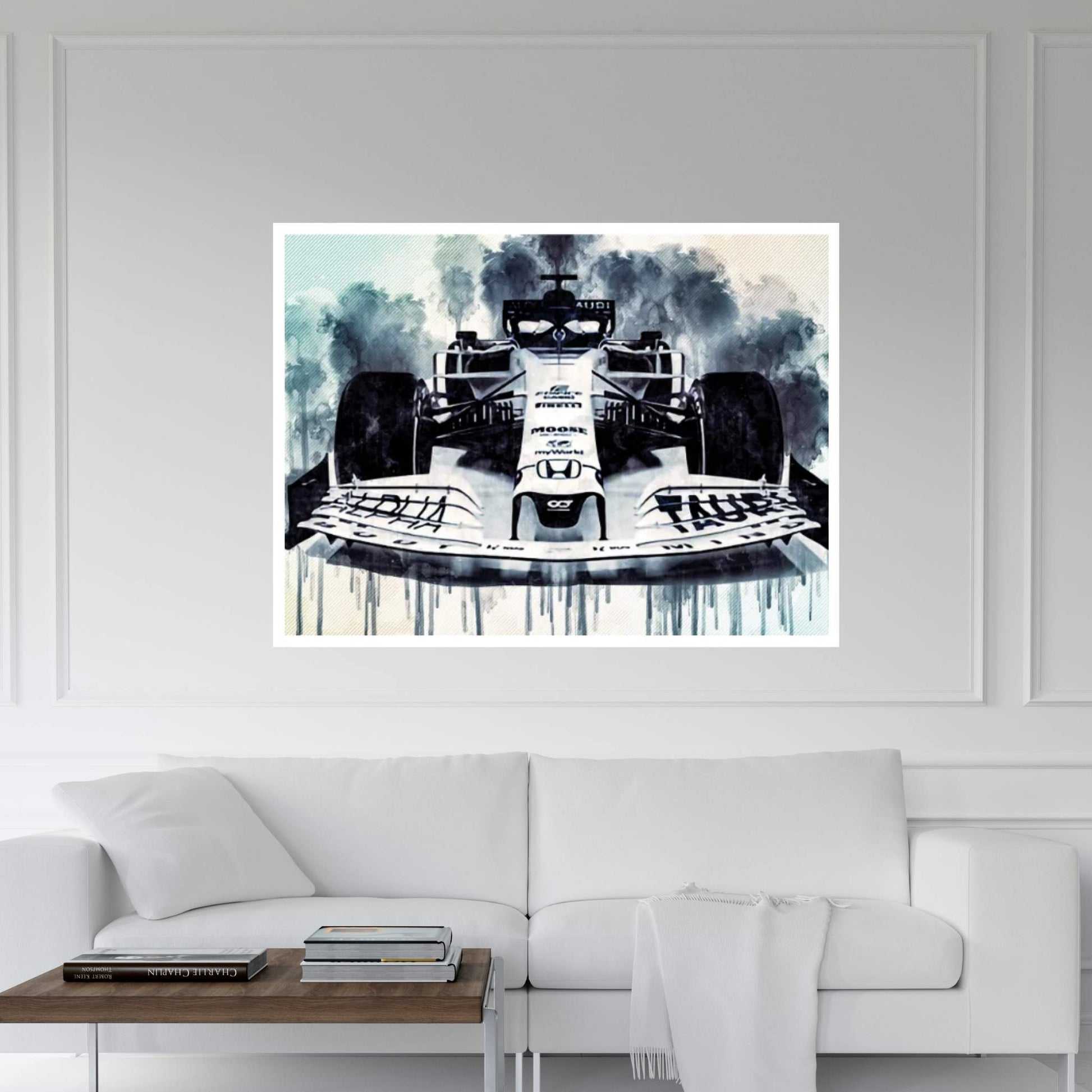 Alphatauri AT01 2020 F1 Formula 1 Front View Canvas Wall Art - Y Canvas