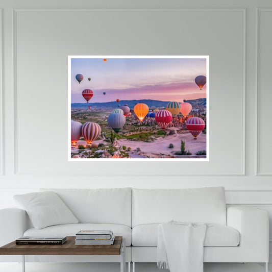 Cappadocia Landscape, Air Balloon Canvas, Landscape Canvas Wall Art - Y Canvas