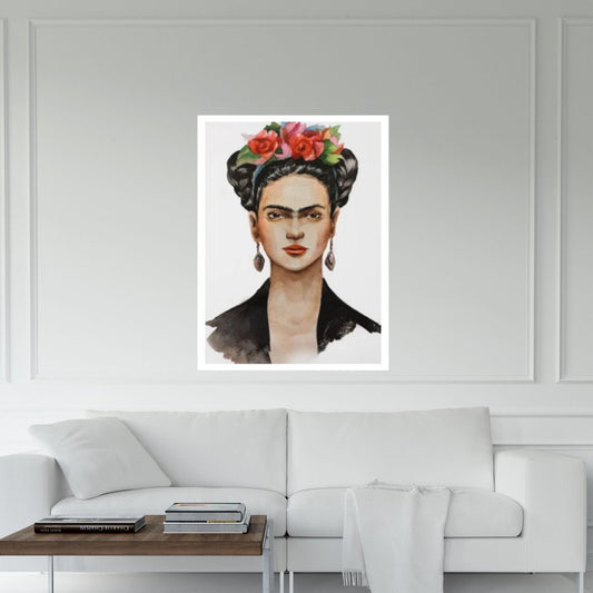 Frida Kahlo Art Canvas, Frida Kahlo Wall Art Decoration, Mexican Floral Feminist Art Canvas - Y Canvas