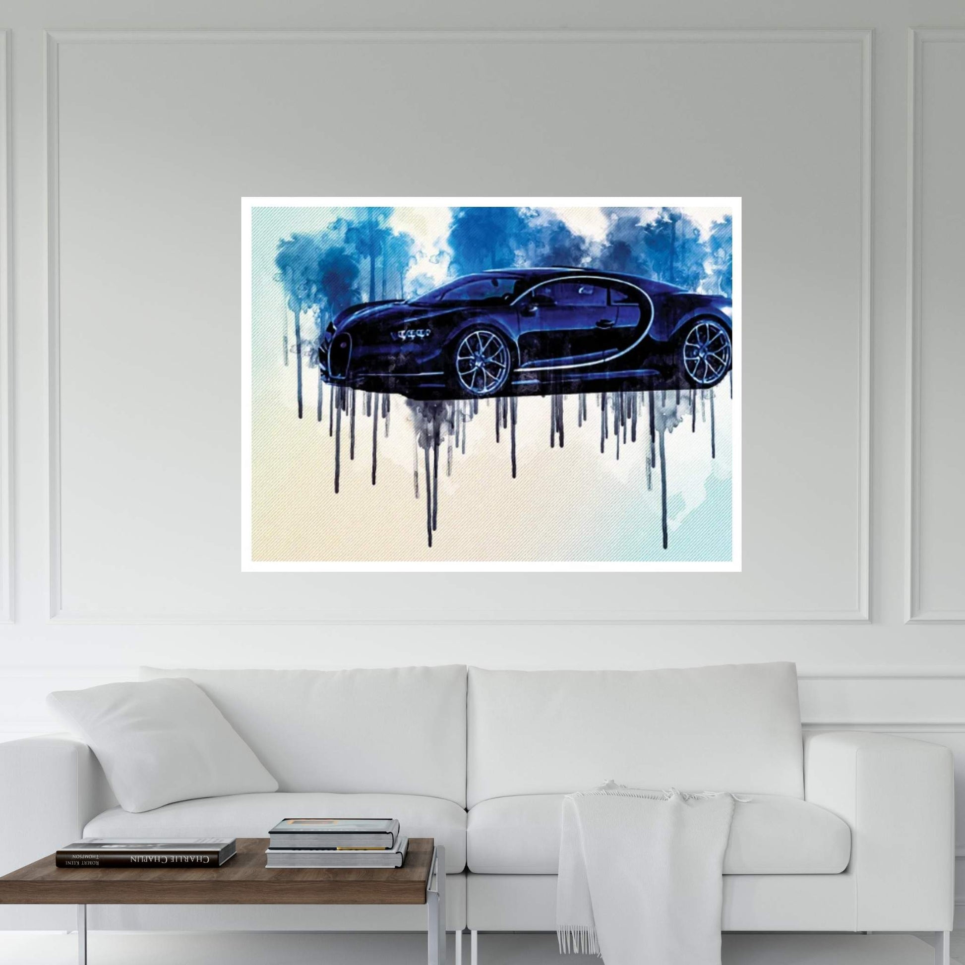 2017 New Hypercar Bugatti Chiron Canvas Wall Art - Y Canvas