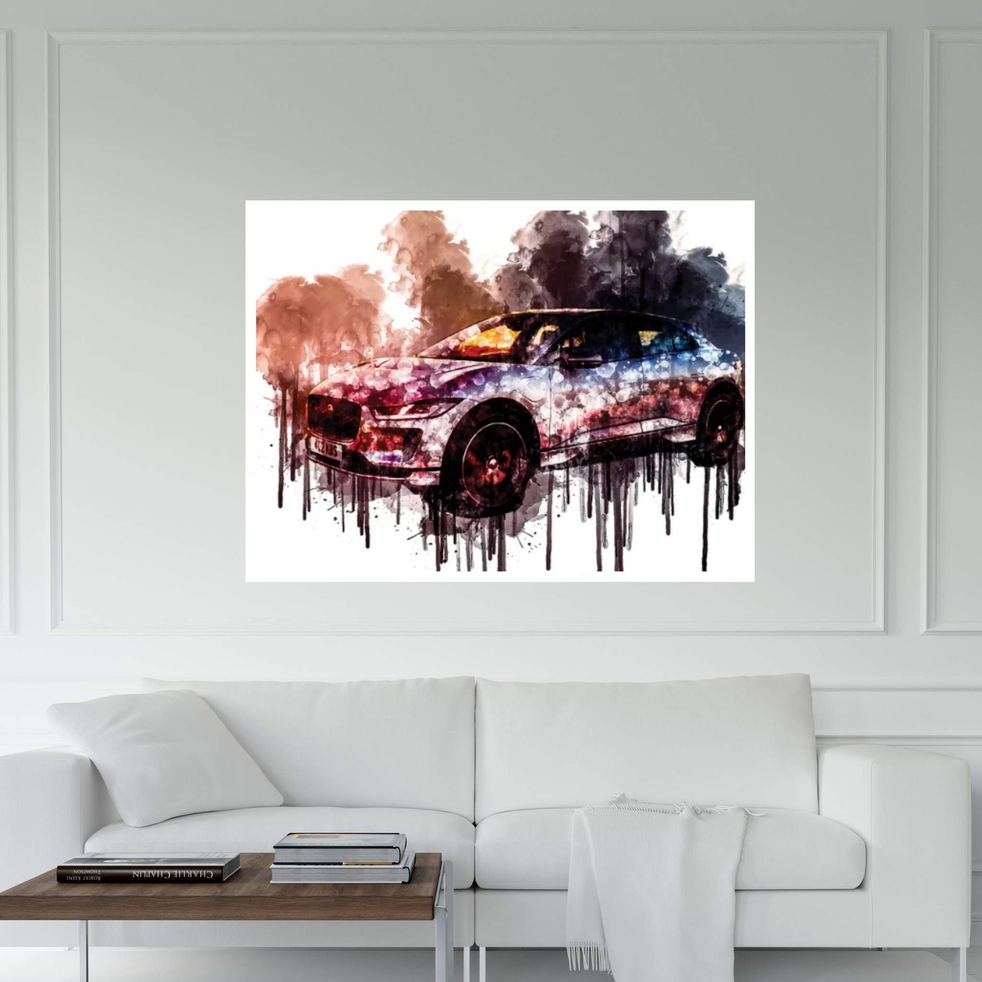 Car 2018 Jaguar I-Pace EV400 AWD S Canvas Wall Art - Y Canvas