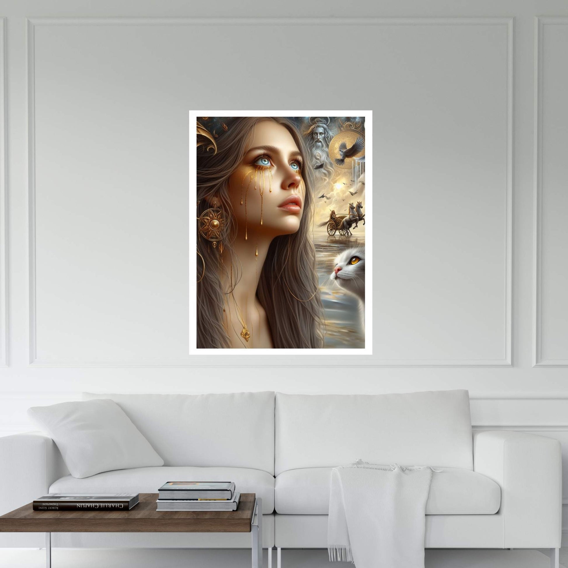 The Golden Tears Gustav Klimt Modern Abstract Reproduction Canvas Wall Art - Y Canvas