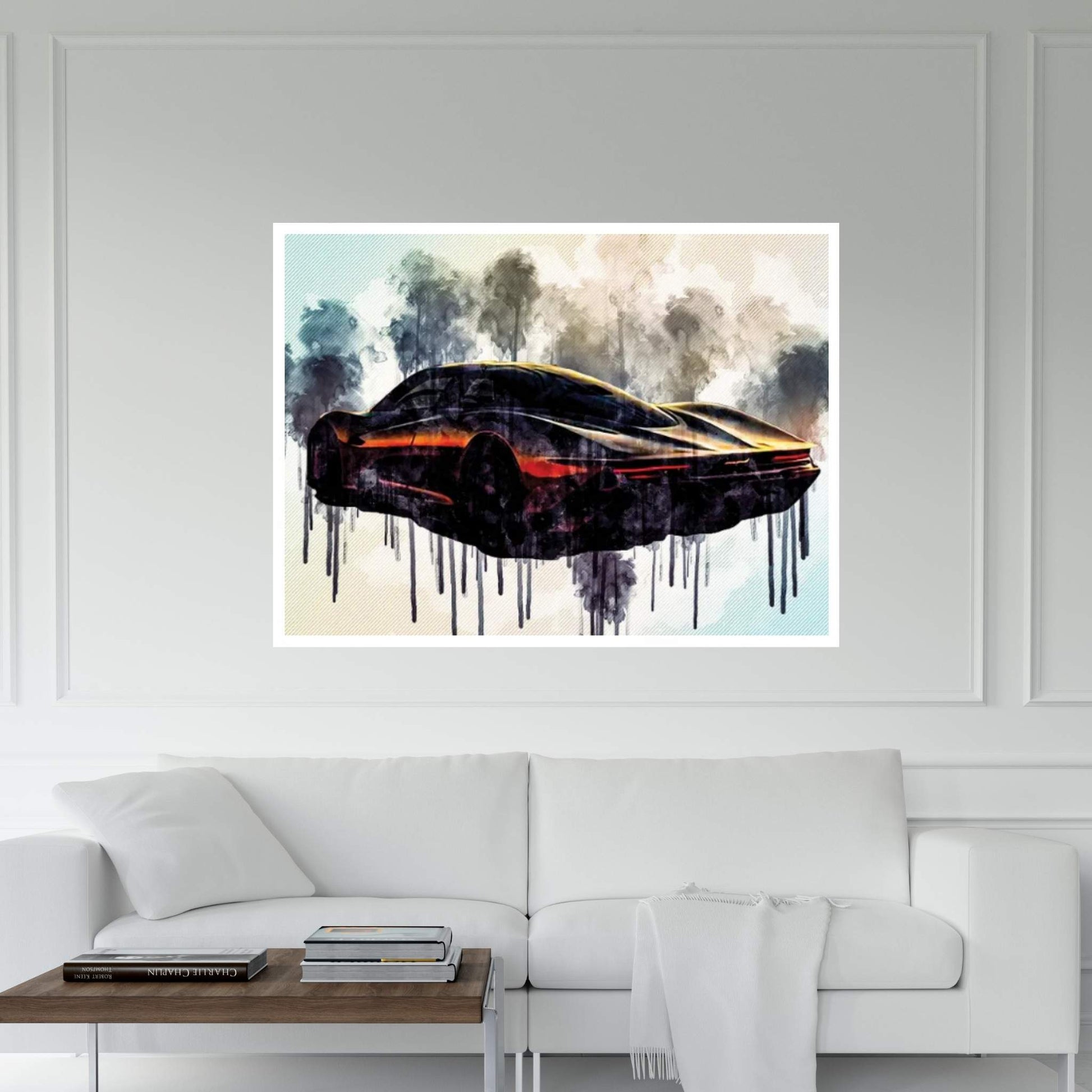 2020 Mclaren Speedtail Exterior Rear View Hypercar Canvas Wall Art - Y Canvas