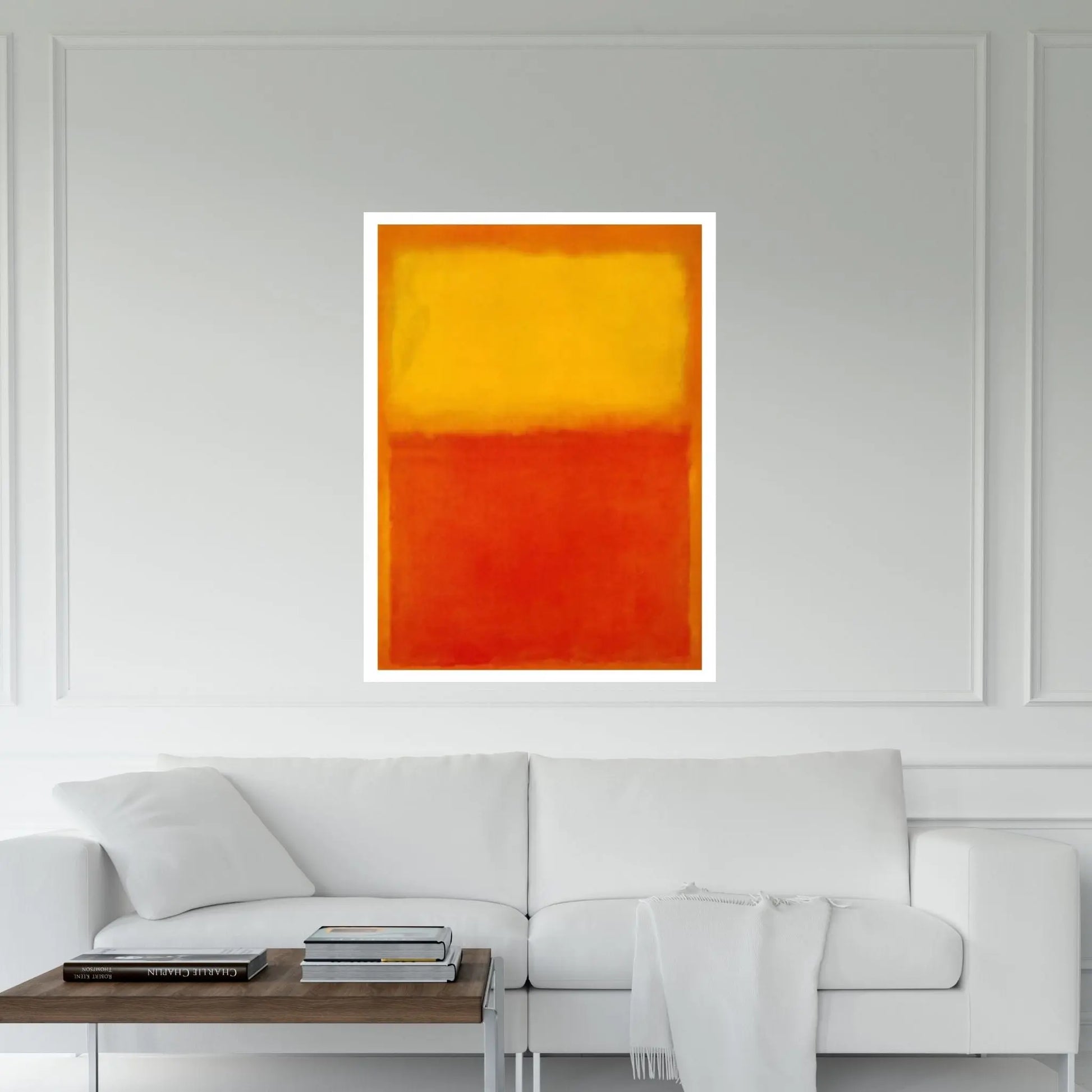 Mark Rothko Print Exhibition Canvas Wall Art,Red Exhibition Mark Rothko Art - Y Canvas