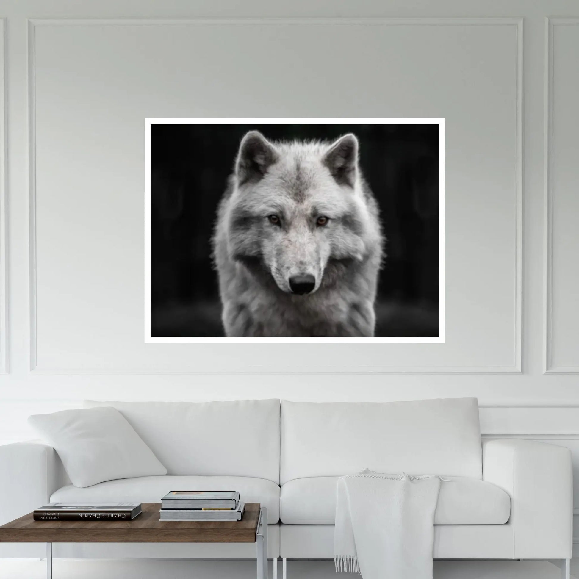 Grey Wolf Canvas Art Wolf Wall Art Grey Wolf Canvas Animal Wall Decor - Y Canvas