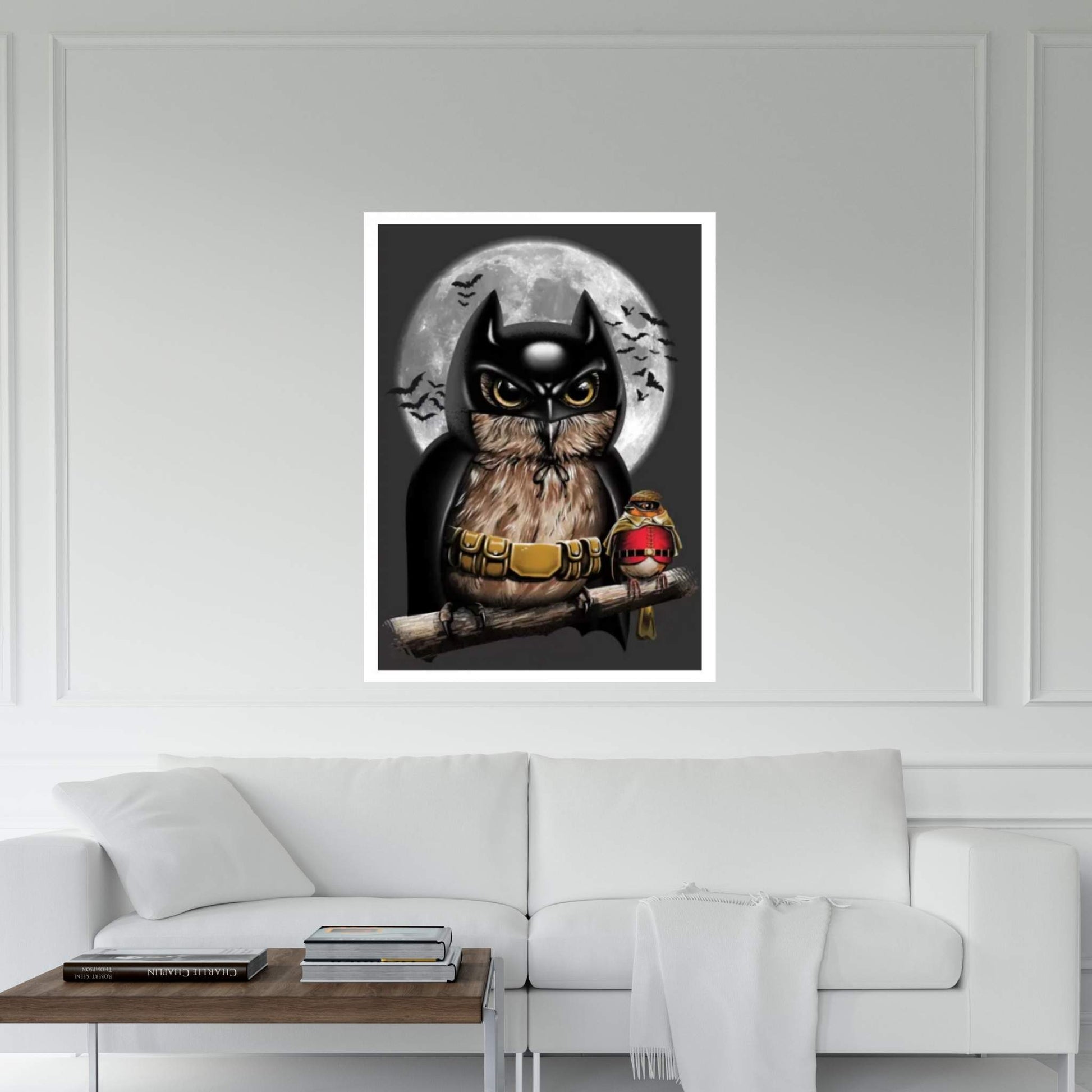 Knight Owl Canvas Wall Art - Y Canvas