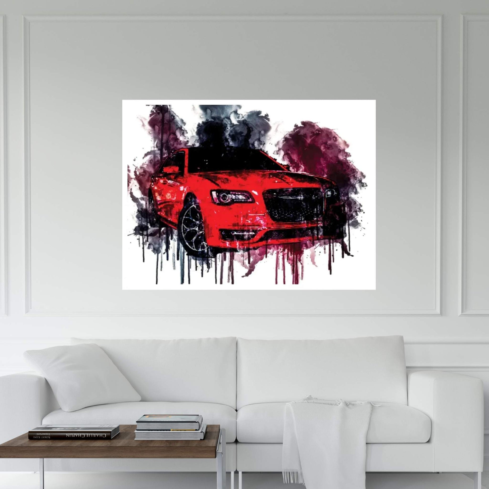 2018 Chrysler 300S Vehicle CDLIV Canvas Wall Art - Y Canvas