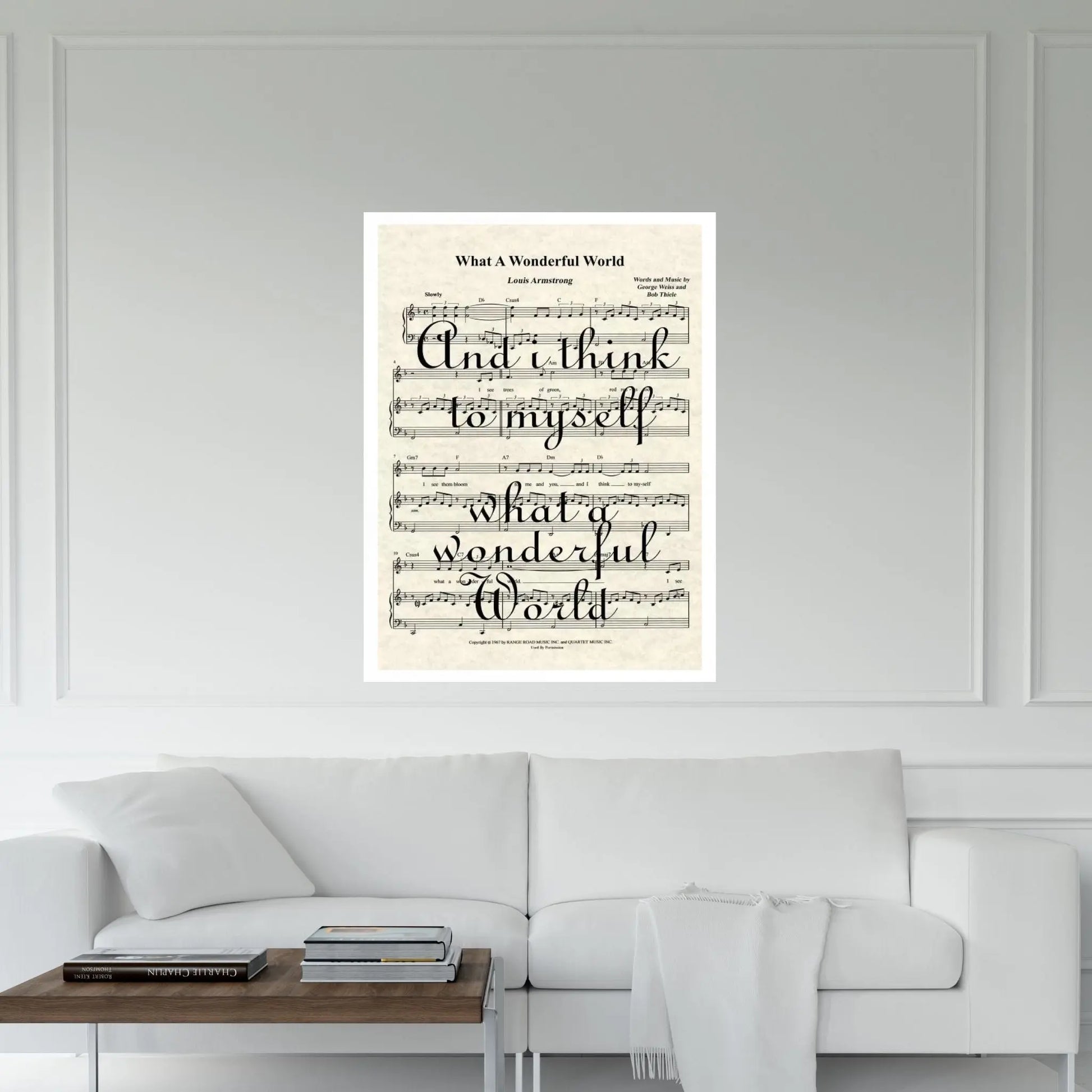 What A Wonderful World II Canvas Wall Art - Y Canvas