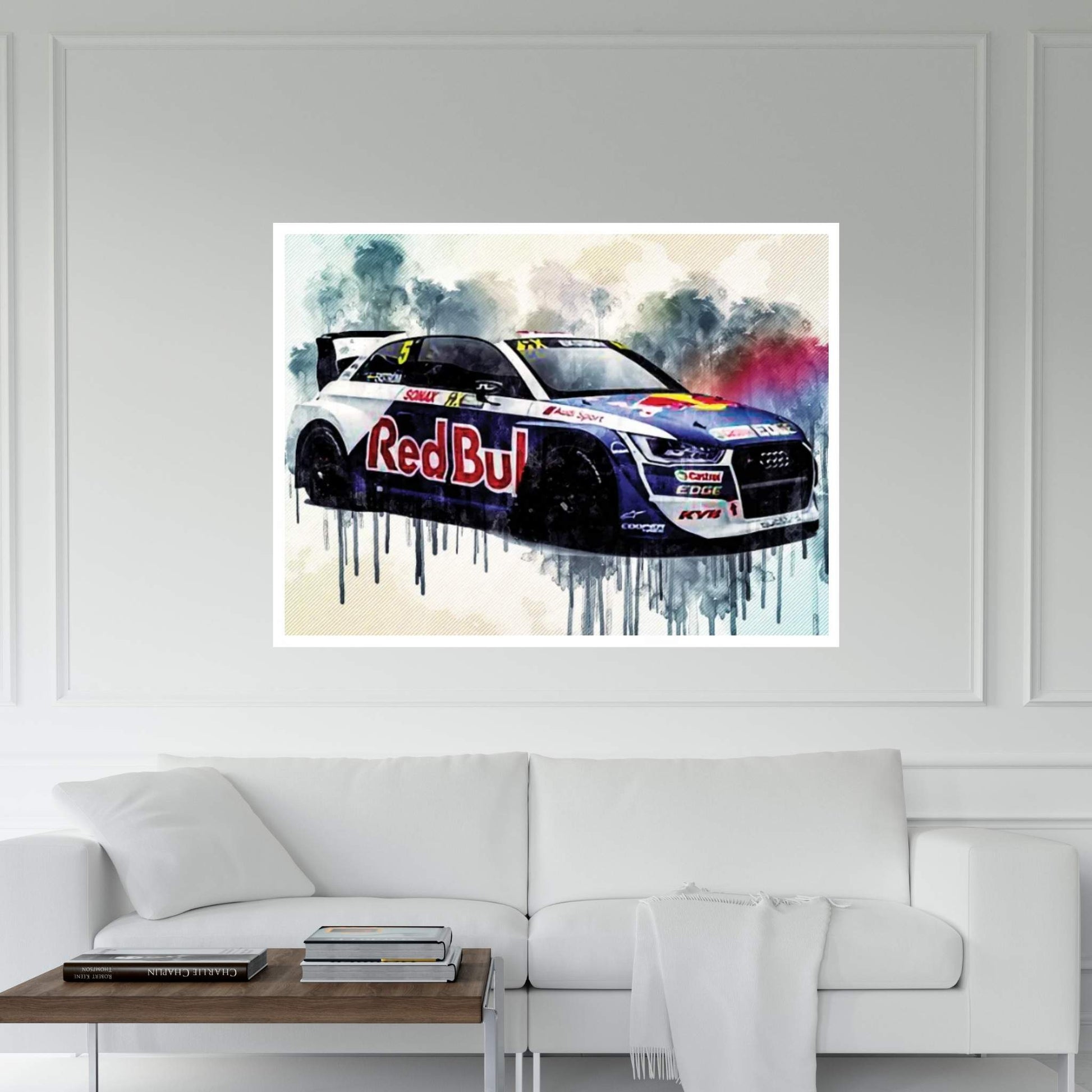 Audi S1 Eks Rx 2018 Quattro 2018 Fia World Rallycross Championship Racing Car Canvas Wall Art - Y Canvas