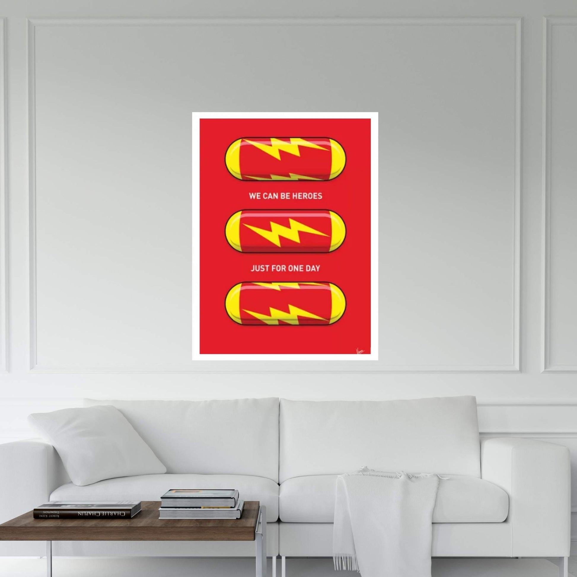 Superhero Pills The Flash Canvas Wall Art - Y Canvas