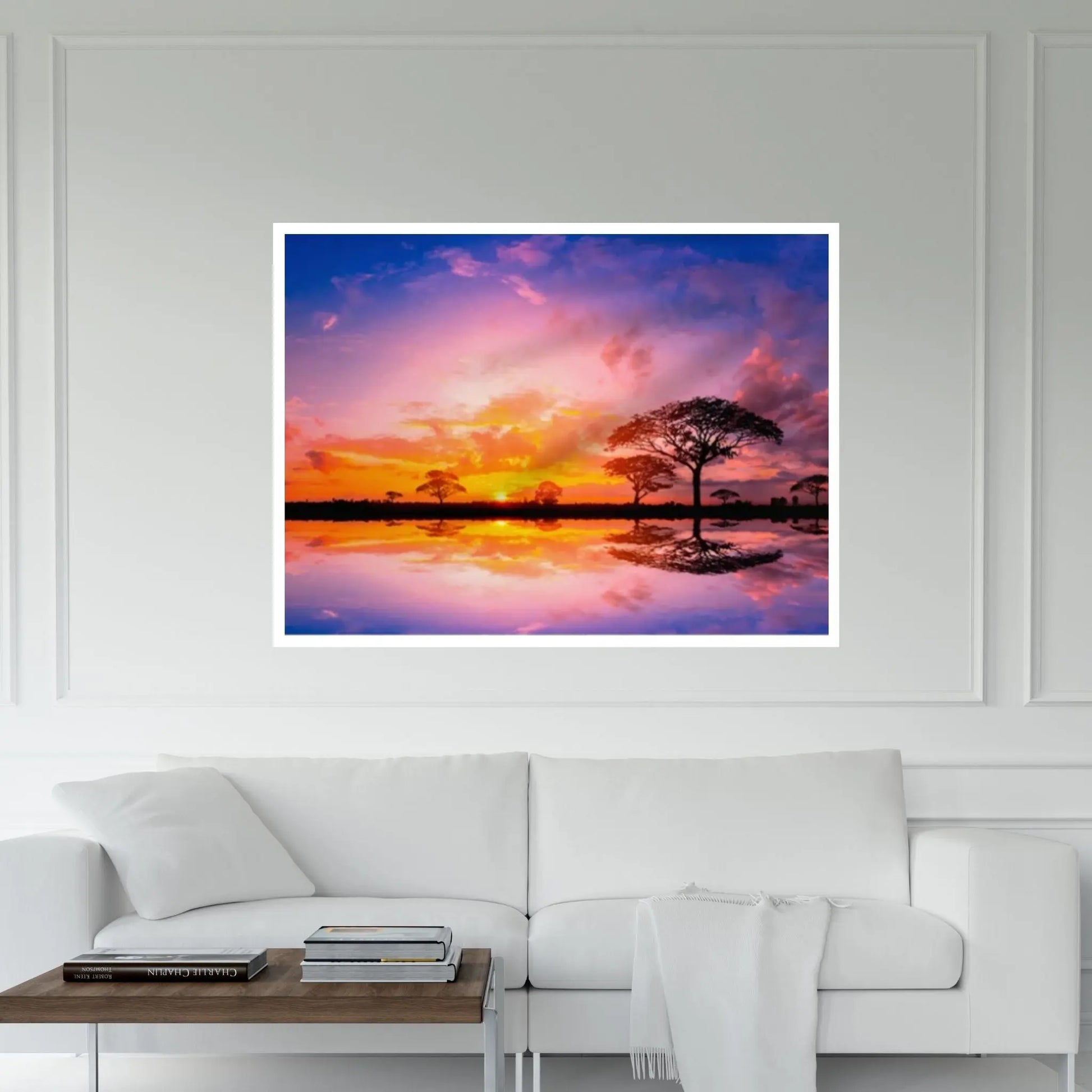 Sunset on the Beach Print on Canvas, Canvas Wall Set - Y Canvas