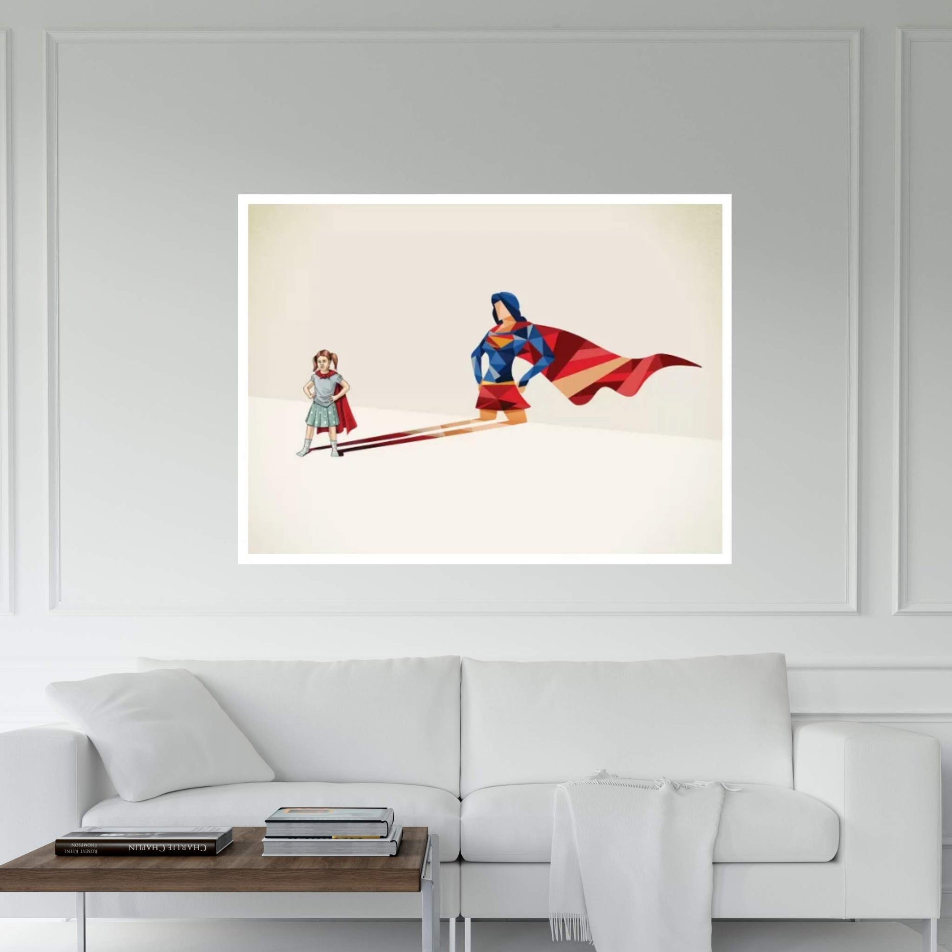 Walking Shadow Heroine Canvas Wall Art - Y Canvas