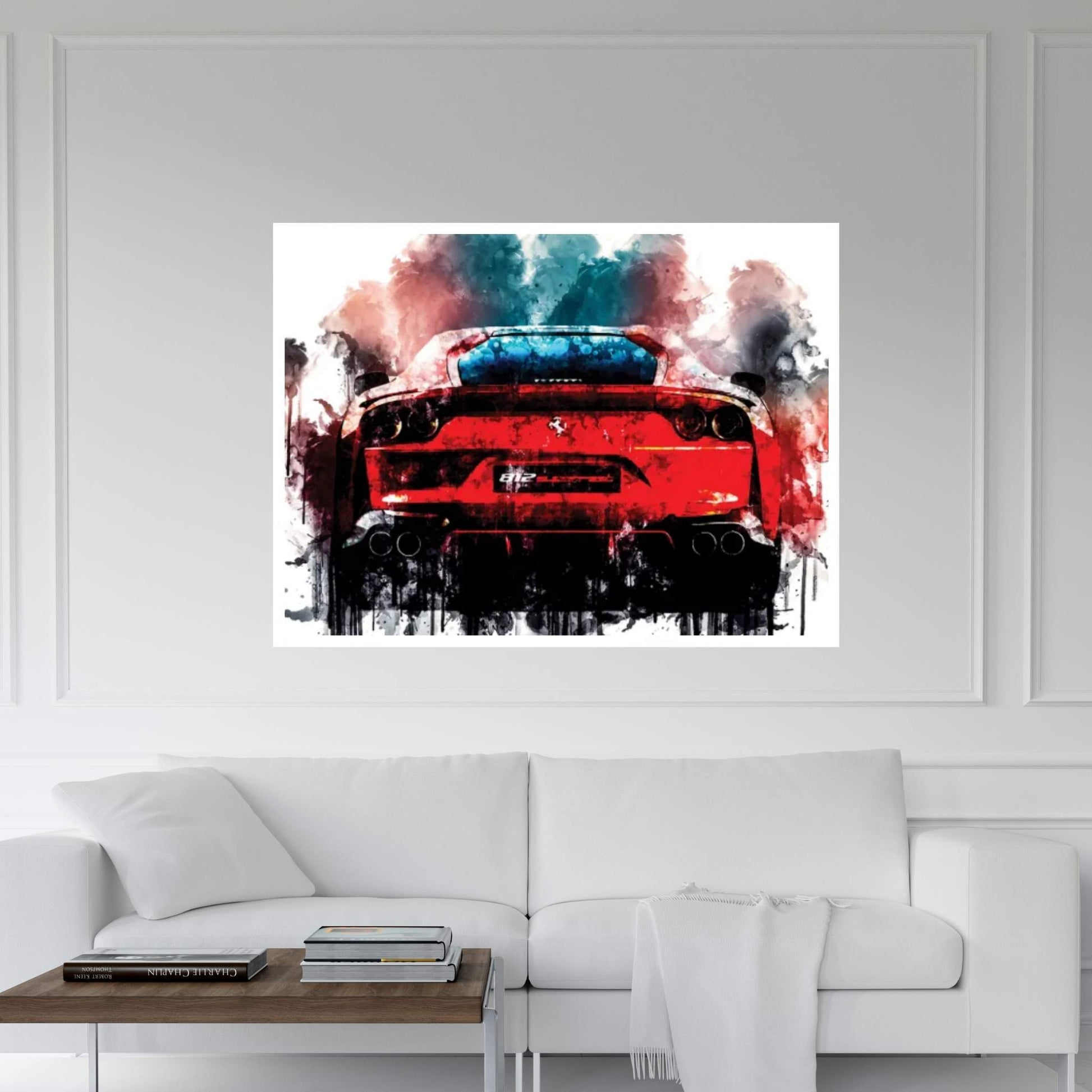 2018 Ferrari 812 Superfast Canvas Wall Art - Y Canvas